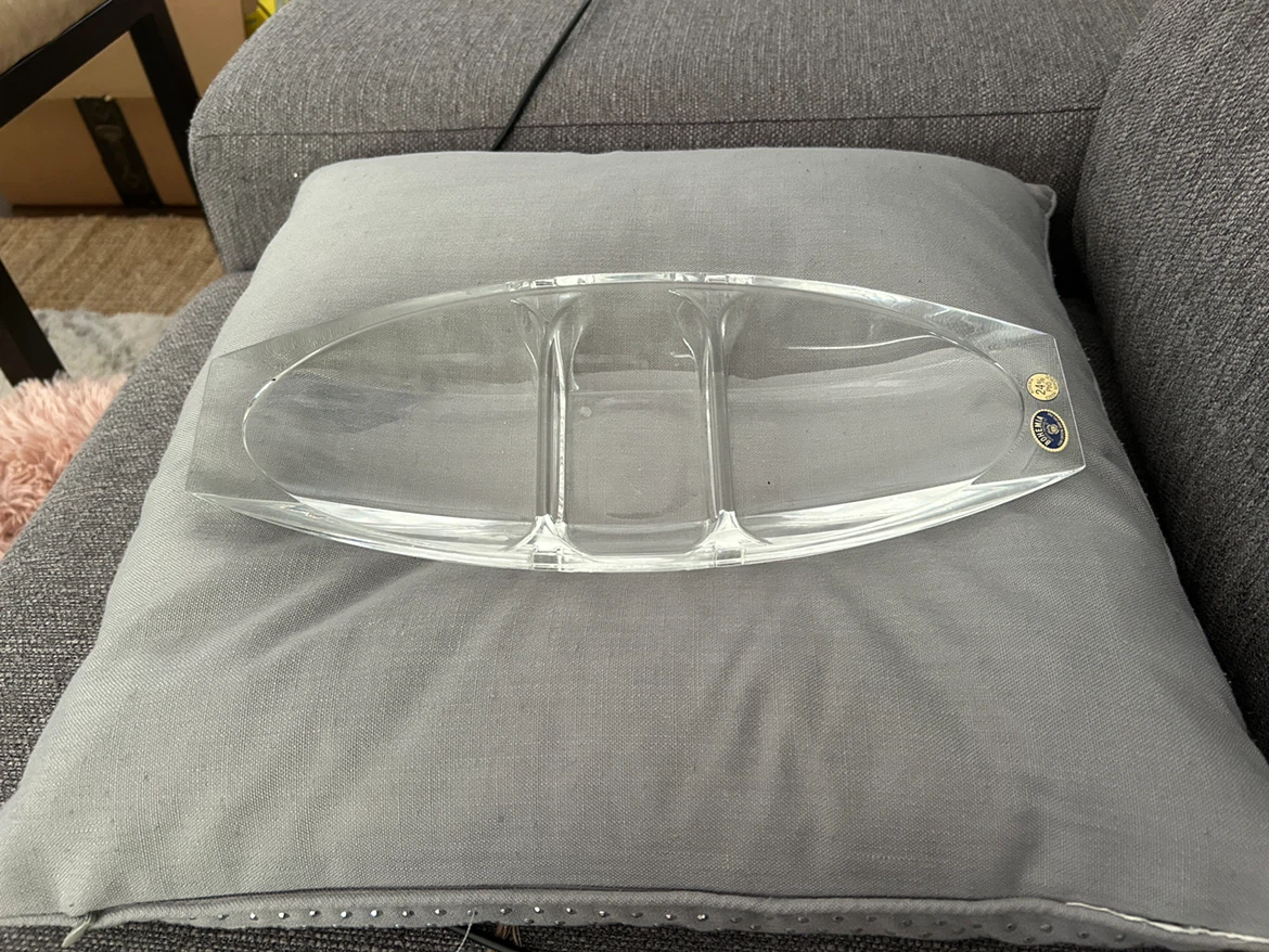 Bohemia Crystal Serving Dish - photo 2