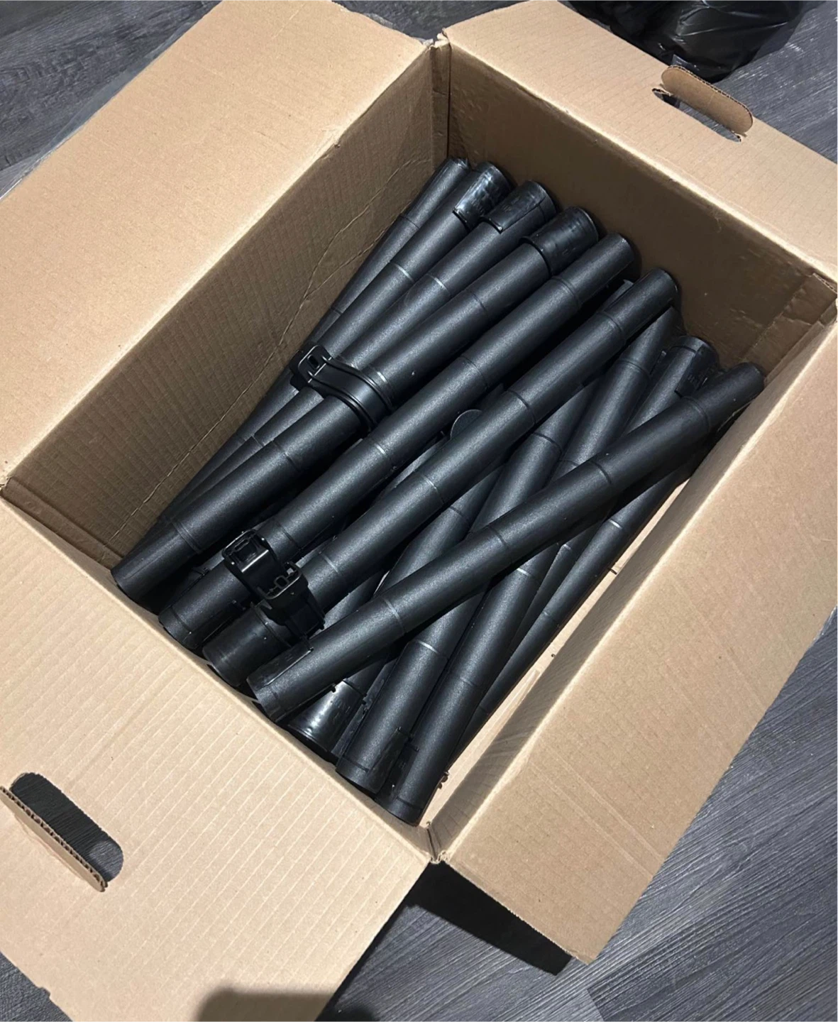 Black 5-Tier Plastic Shelving Unit