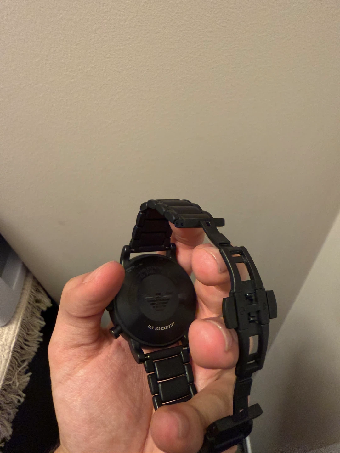 Emporio Armani Black Chronograph Watch - photo 2