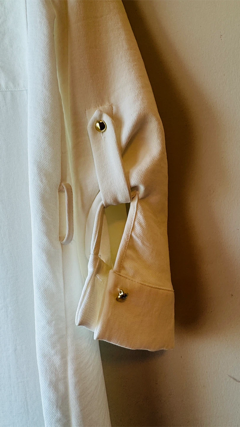 ZARA White Button-Up Maxi Dress - photo 3