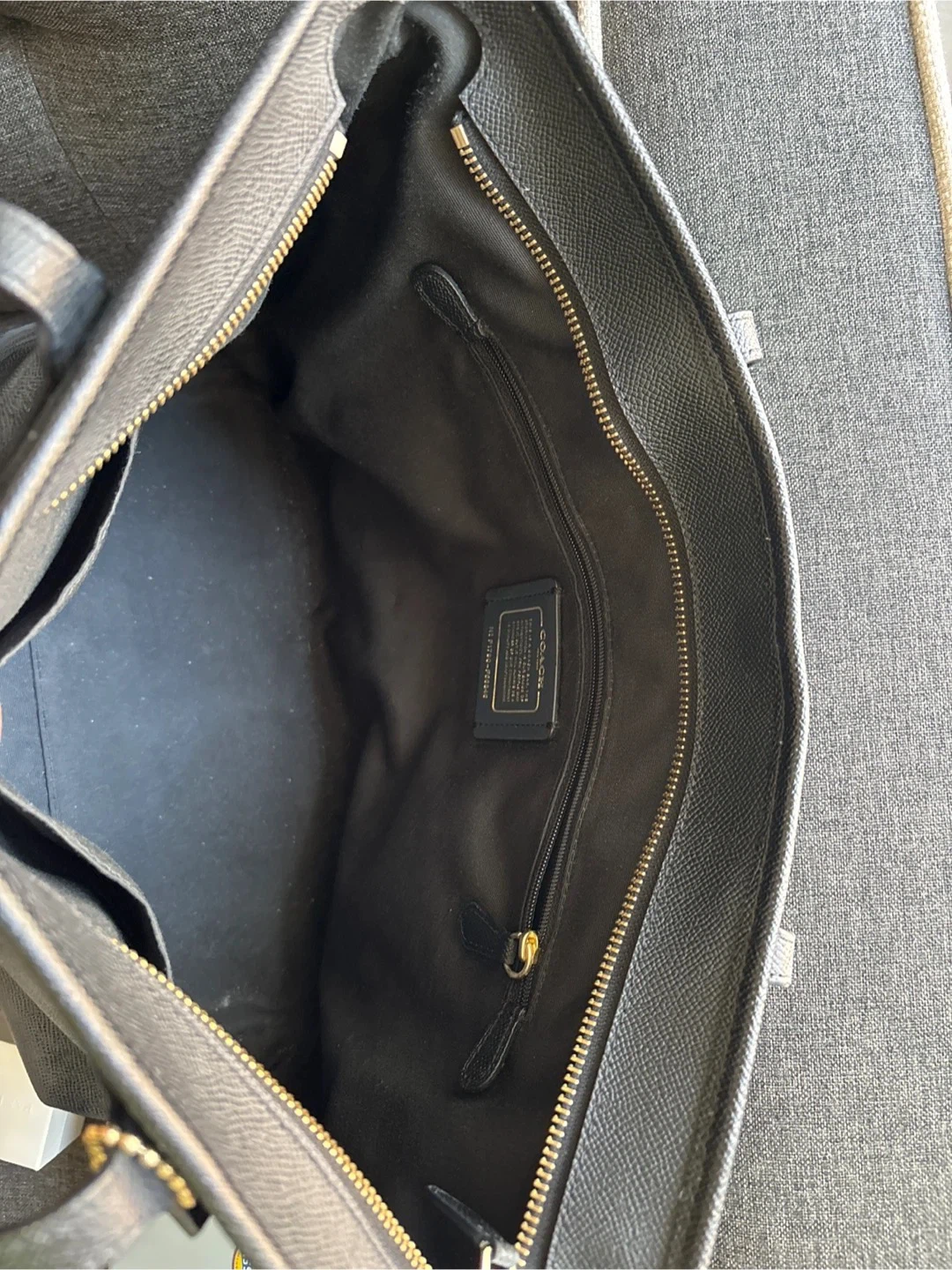 Coach Black Leather Tote Bag - photo 2