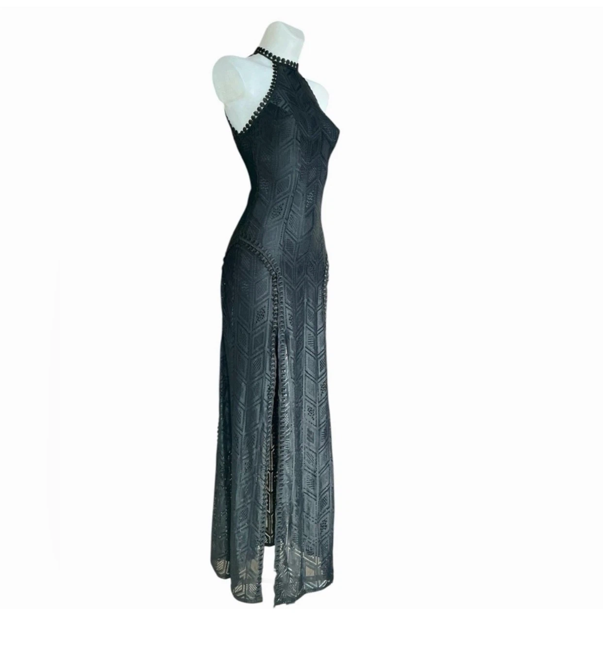 Guess by Marciano Sunset Gio Black Lace Maxi Dress XS Gigi Dress
