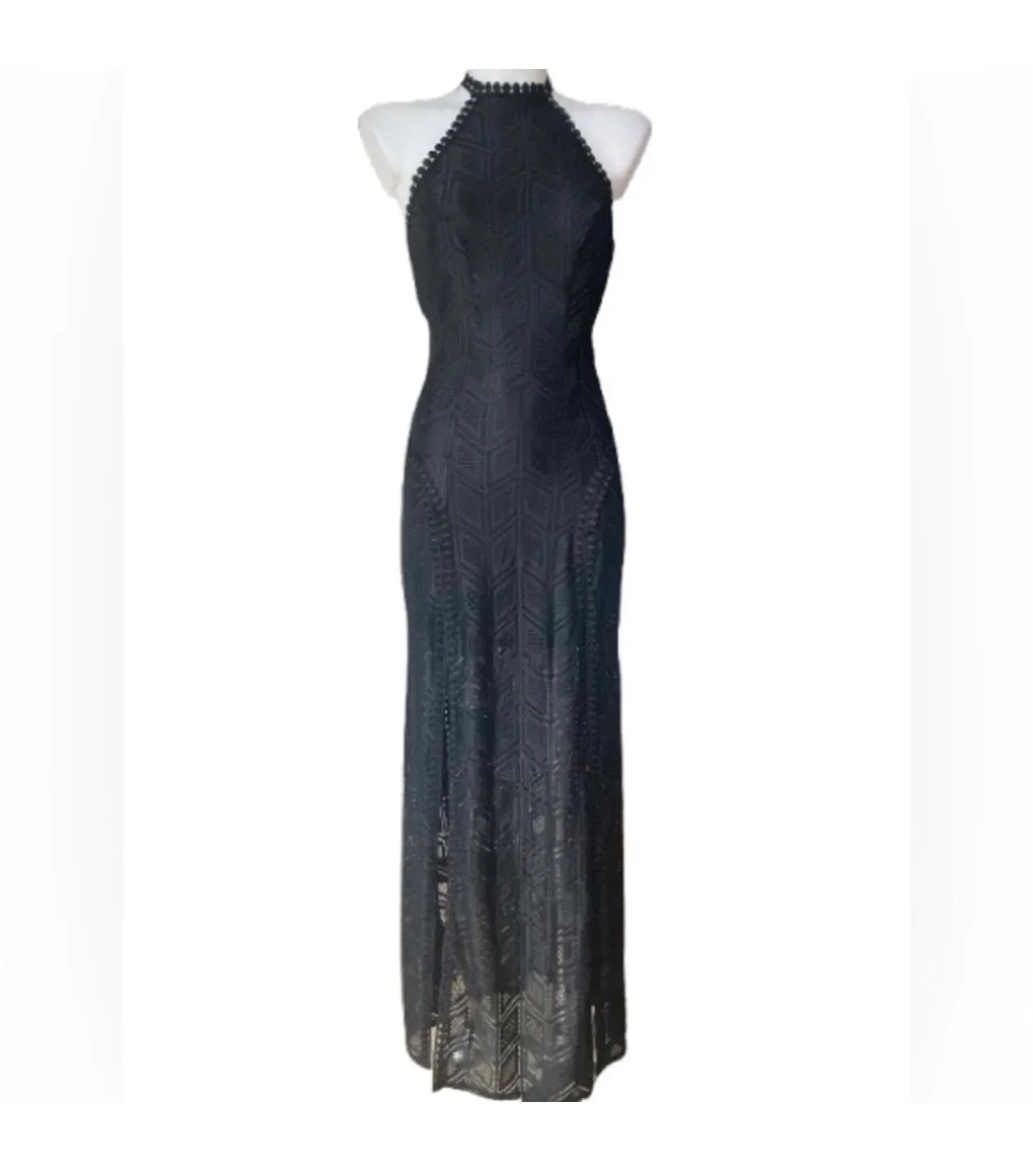 Guess by Marciano Sunset Gio Black Lace Maxi Dress XS Gigi Dress - photo 3