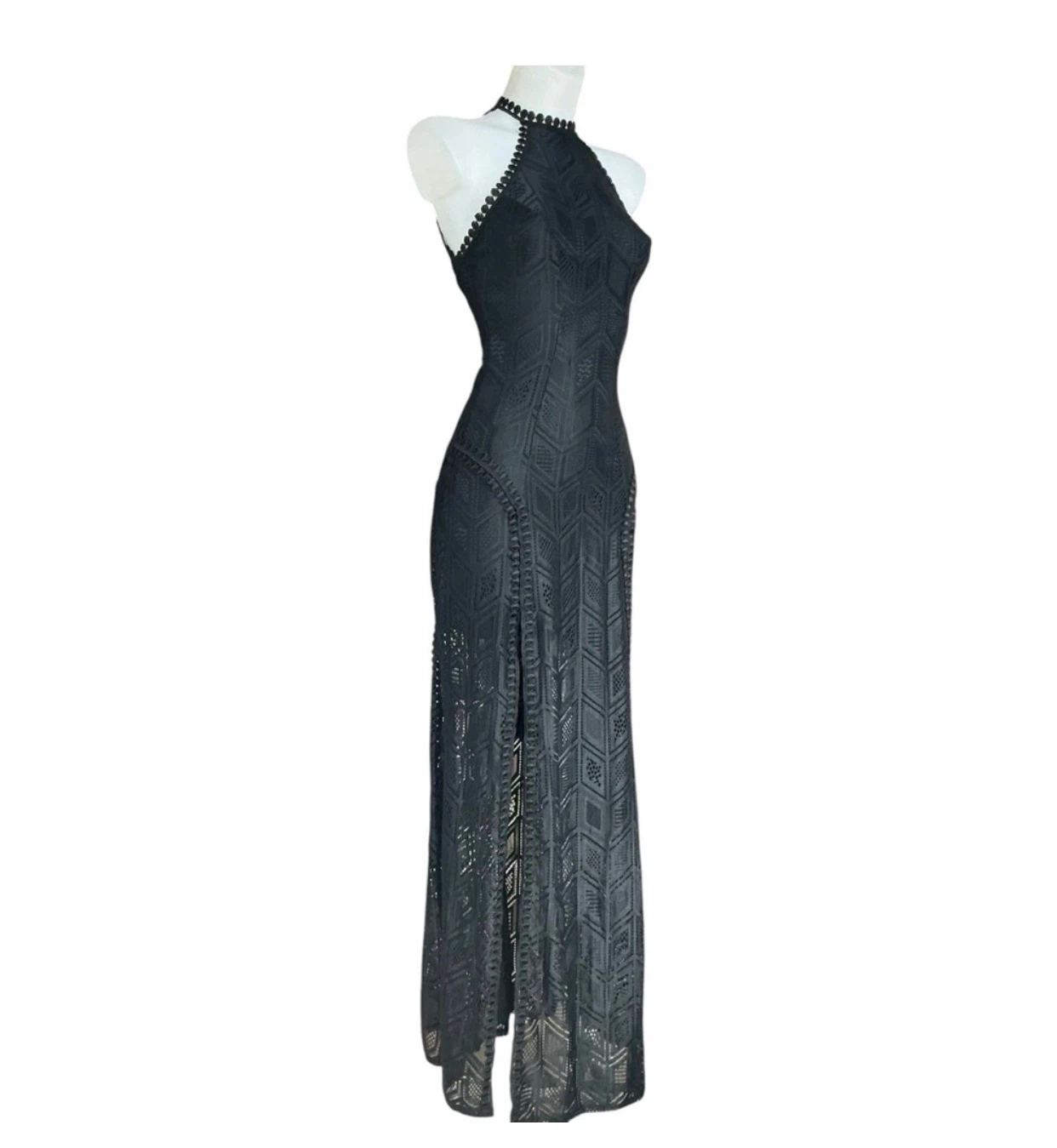 Guess by Marciano Sunset Gio Black Lace Maxi Dress XS Gigi Dress - photo 4
