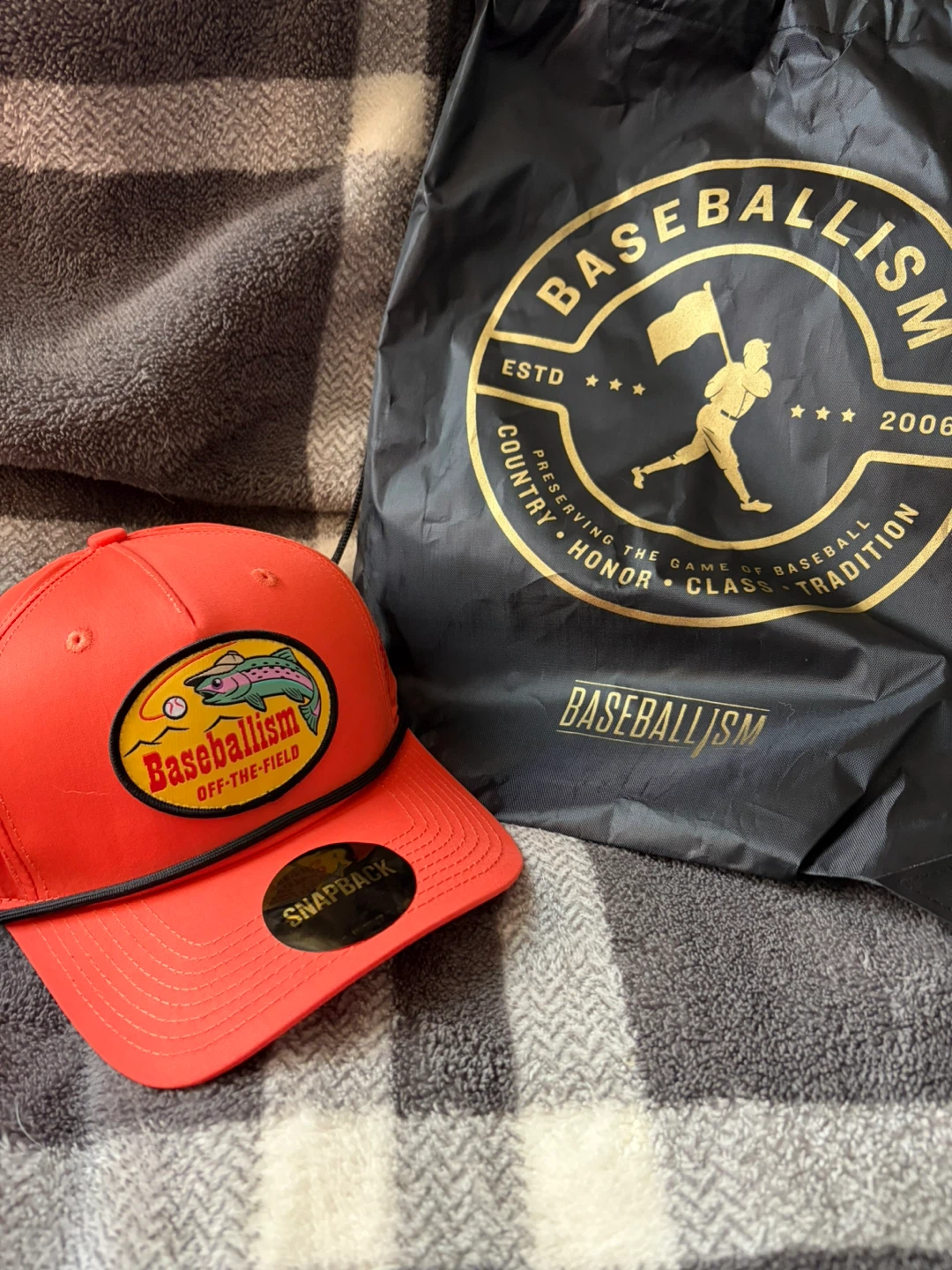 Baseballism "Off-The-Field" Snapback Hat - Orange