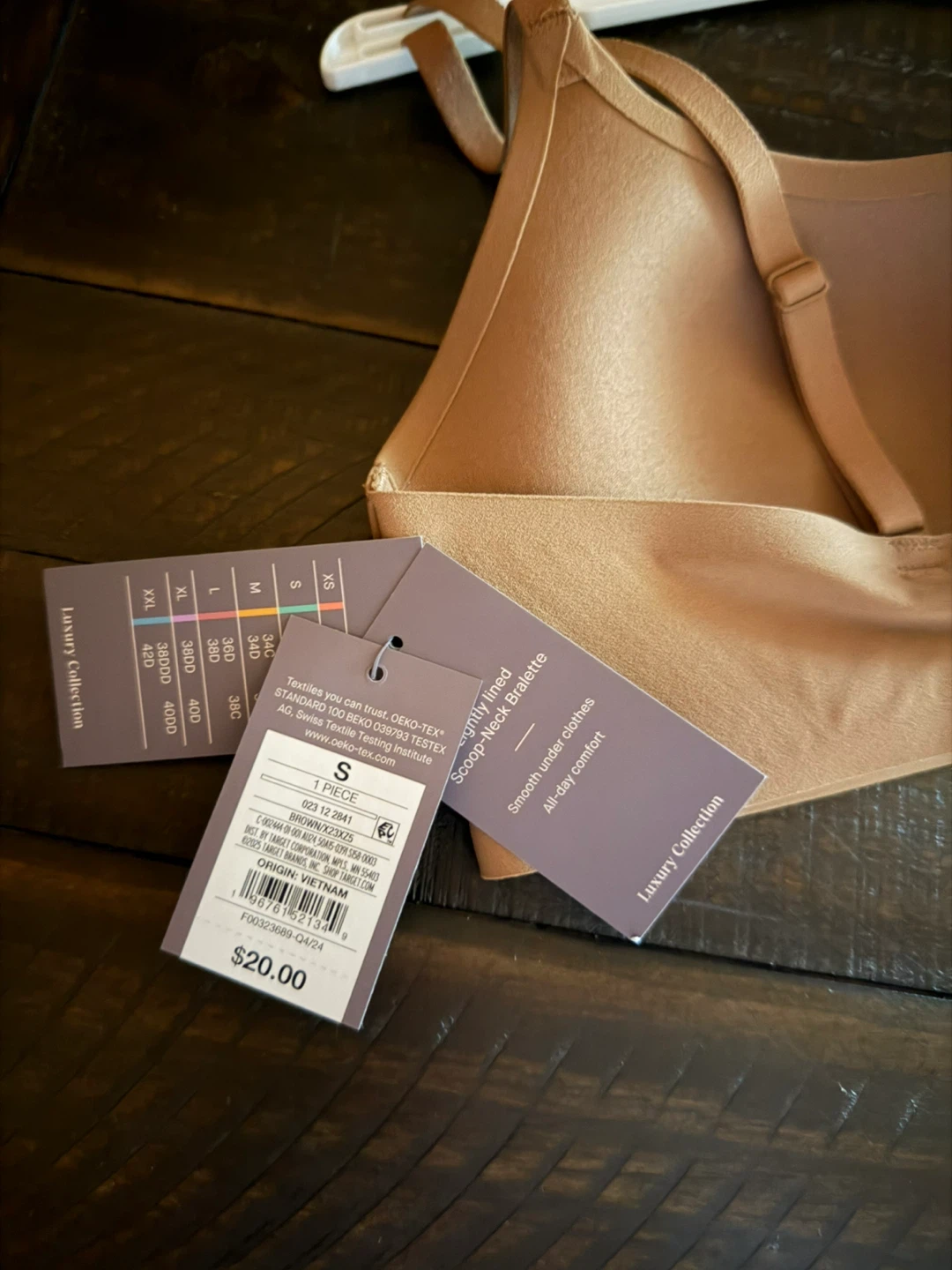 Auden "Luxury Collection" Scoop-Neck Bralette - Size S - photo 4