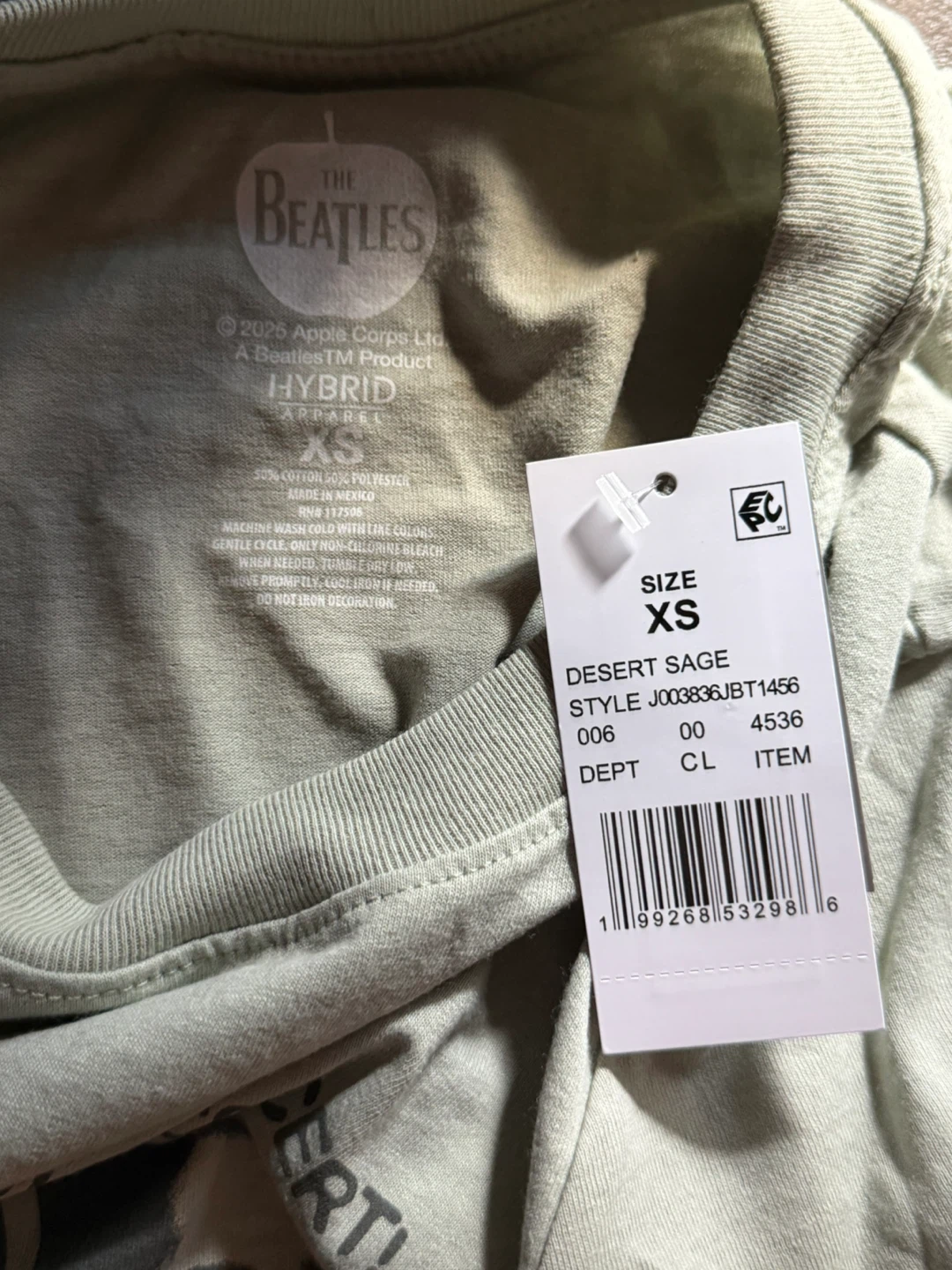 XS NWT! The Beatles Live in Concert T-Shirt XS - photo 3