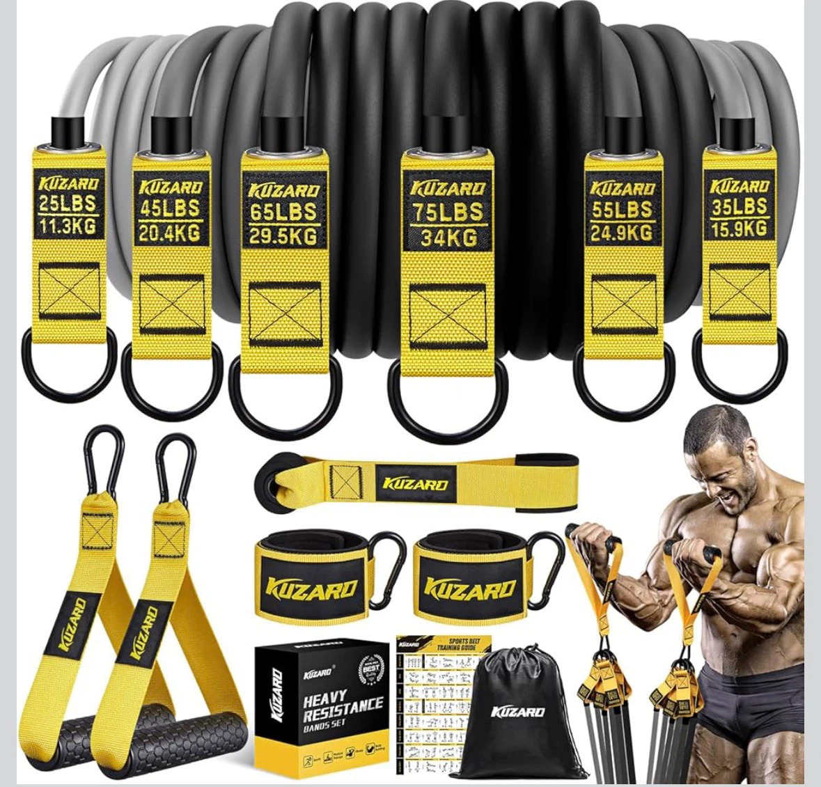 KUZARO Heavy Resistance Bands Set - photo 2