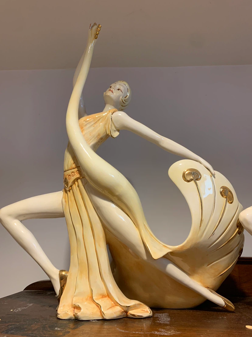Large Vintage Dancer Figurine (Made in Italy)