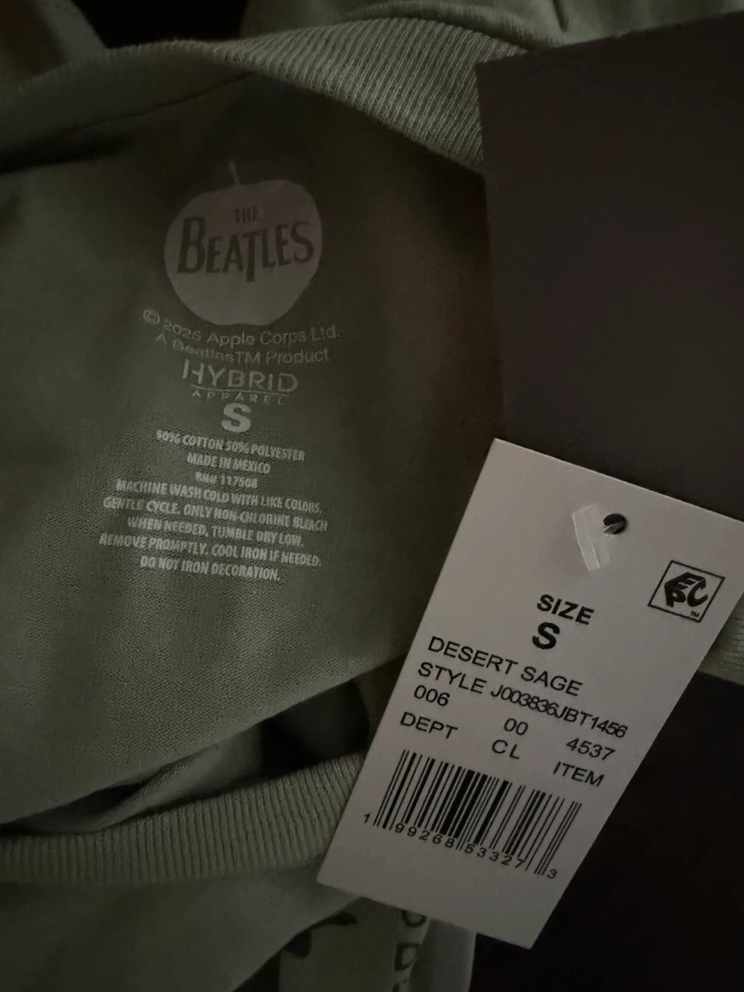 Size Small NWT! The Beatles Live in Concert T-Shirt - photo 3