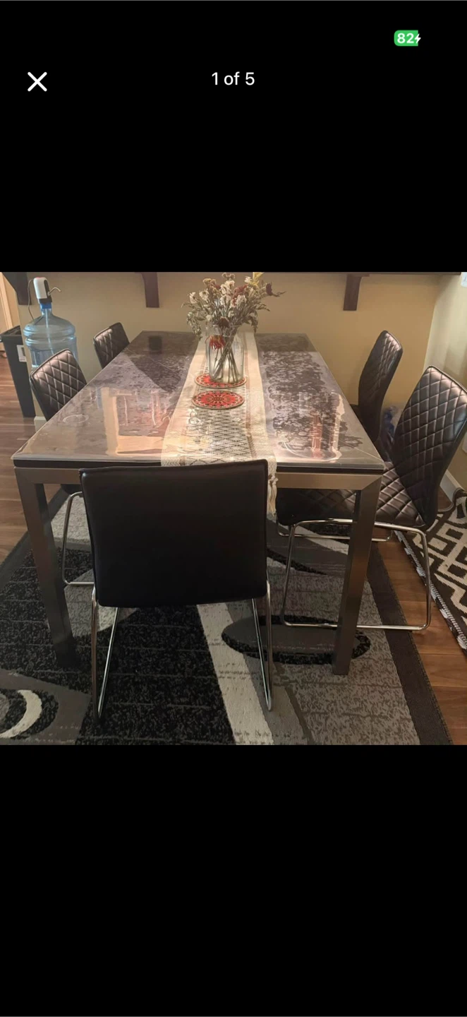Dining Table with 5 Chairs