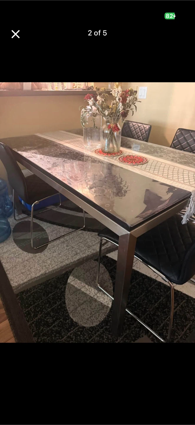 Dining Table with 5 Chairs - photo 2