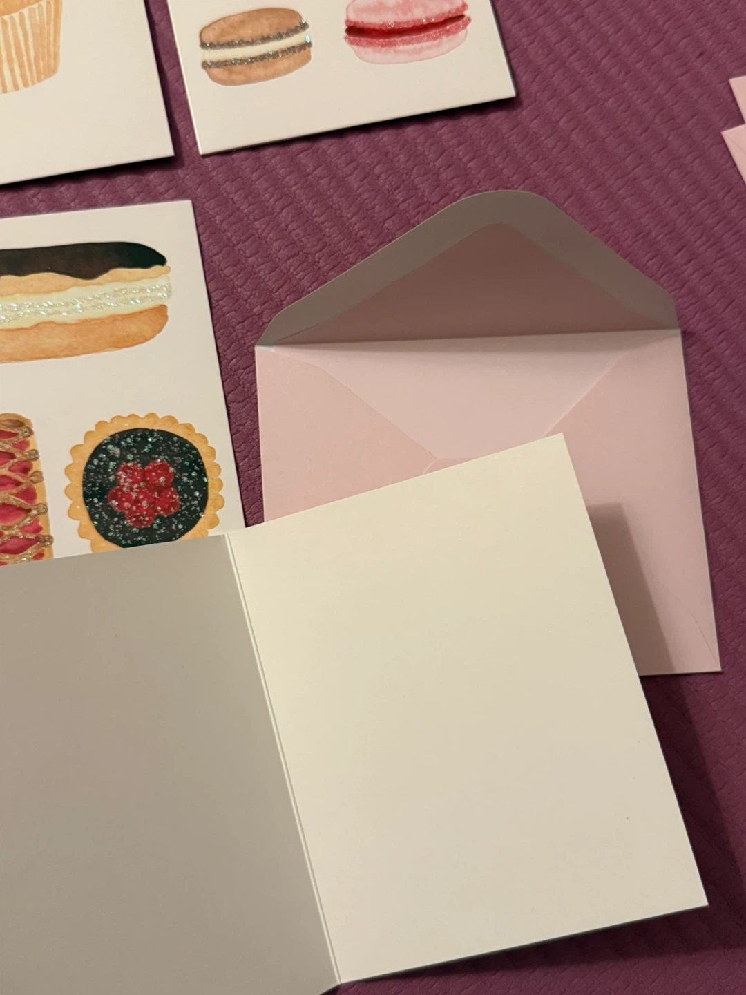 Set of 4 Sweet Treat Greeting Cards with Envelopes - photo 3