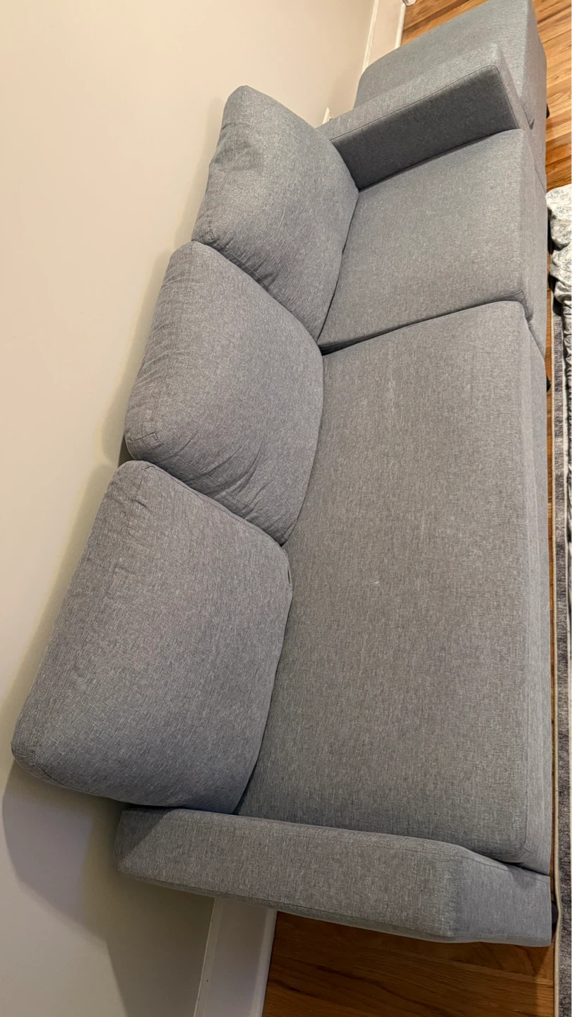 Grey Sectional Sofa with Ottoman - photo 3