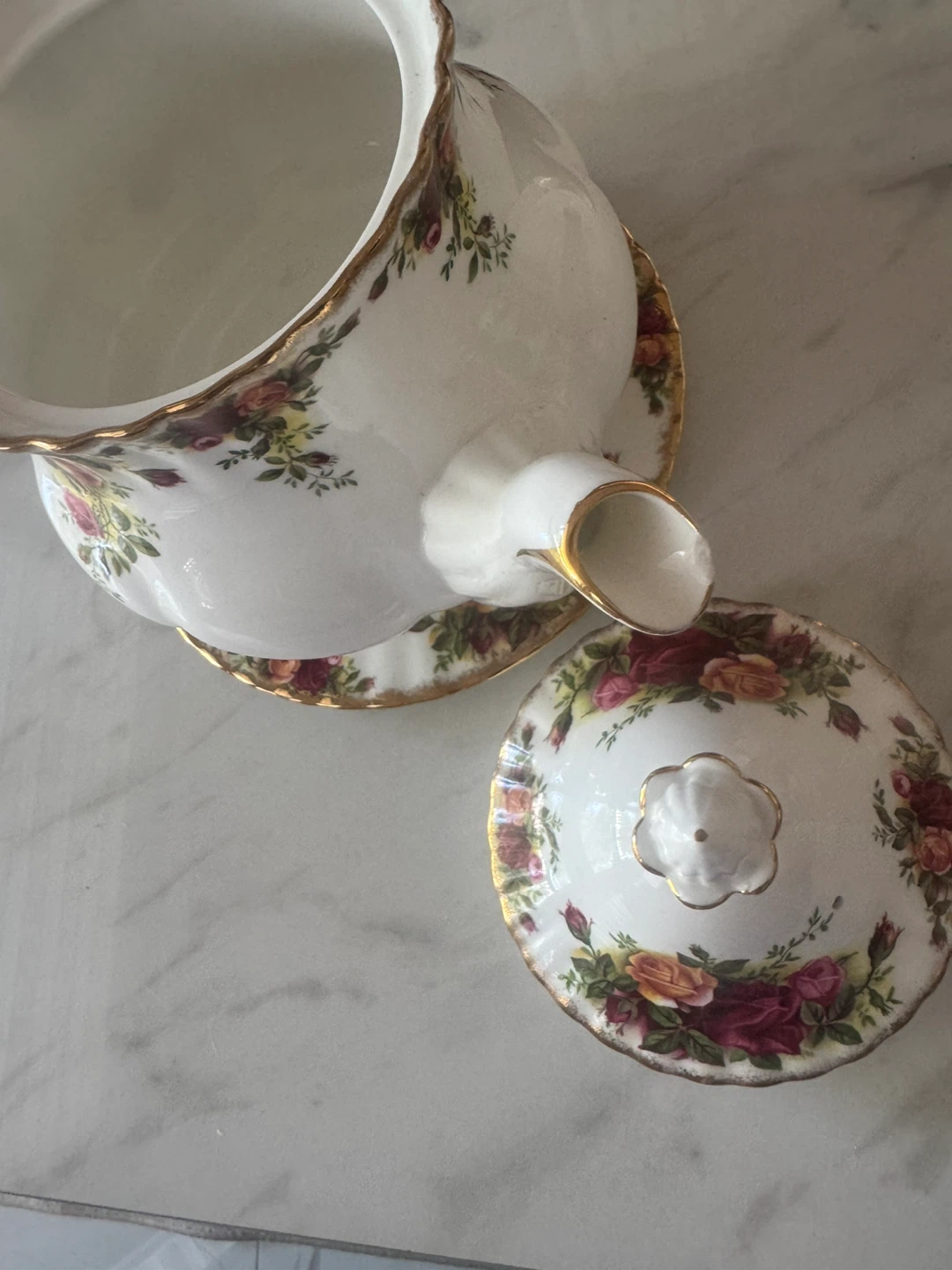 Royal Albert Old Country Roses Tea Set - photo 3
