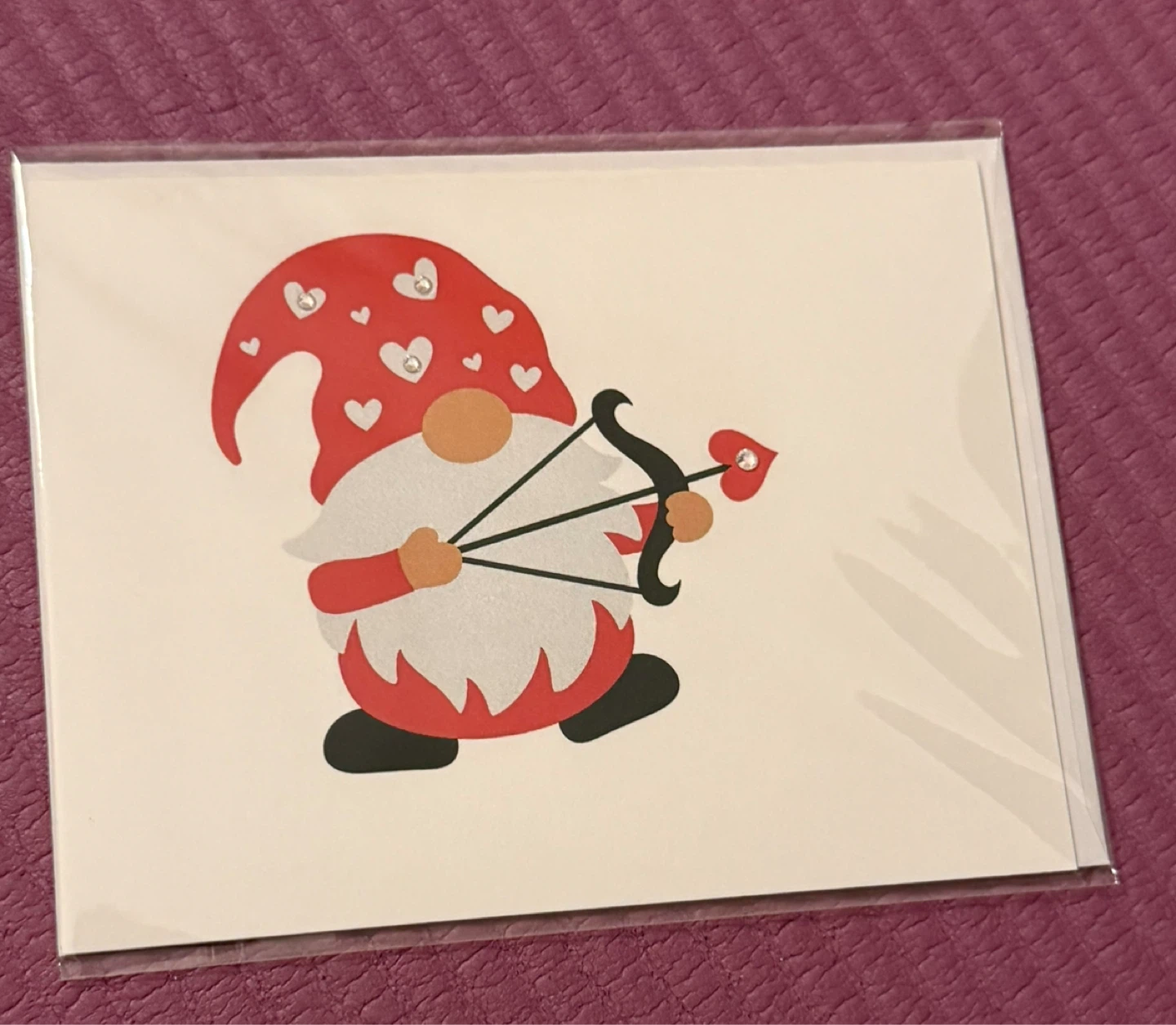 Valentine's Day Gnome Card with Envelope
