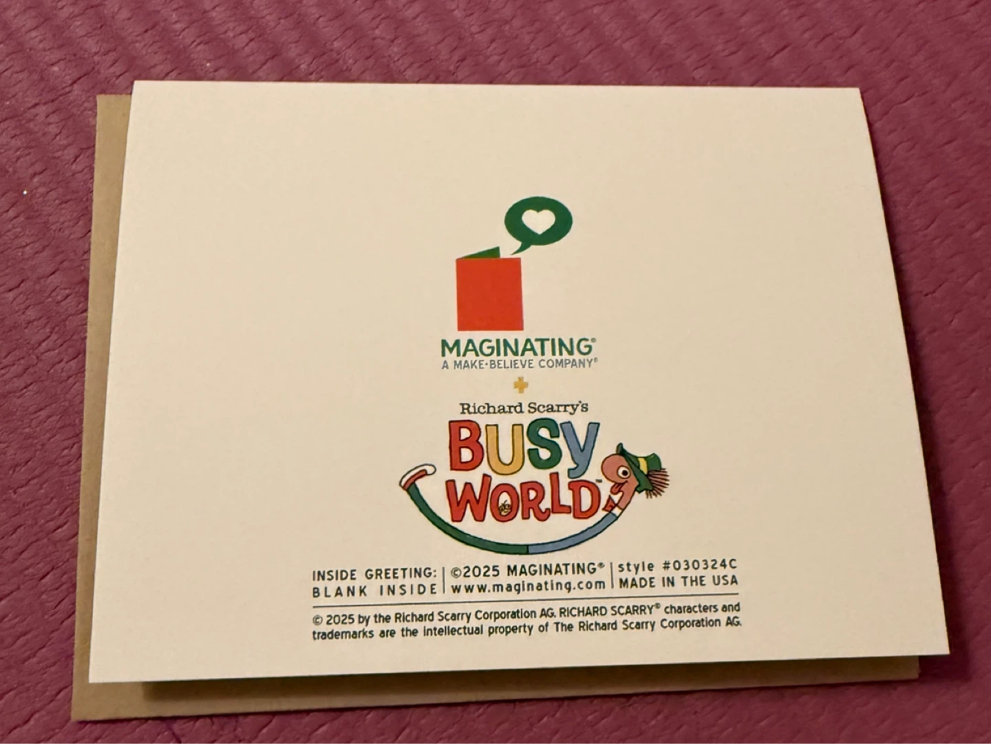 Richard Scarry's Busy World Greeting Card - photo 2