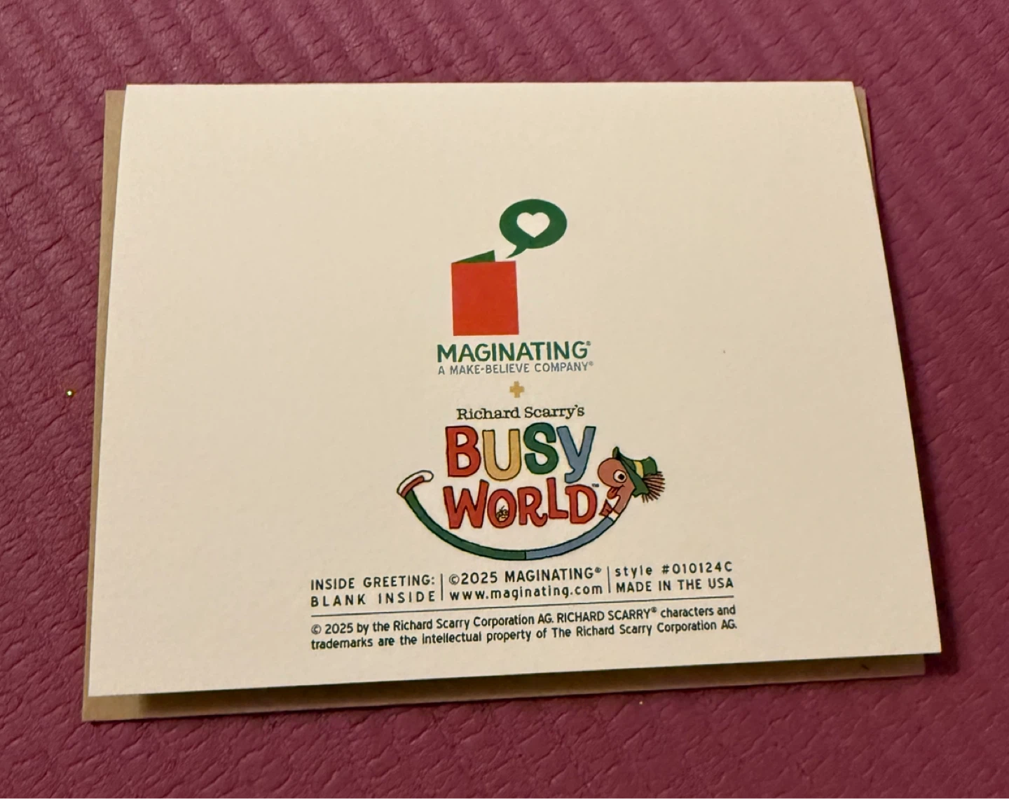 Richard Scarry Busy World Greeting Card - photo 2