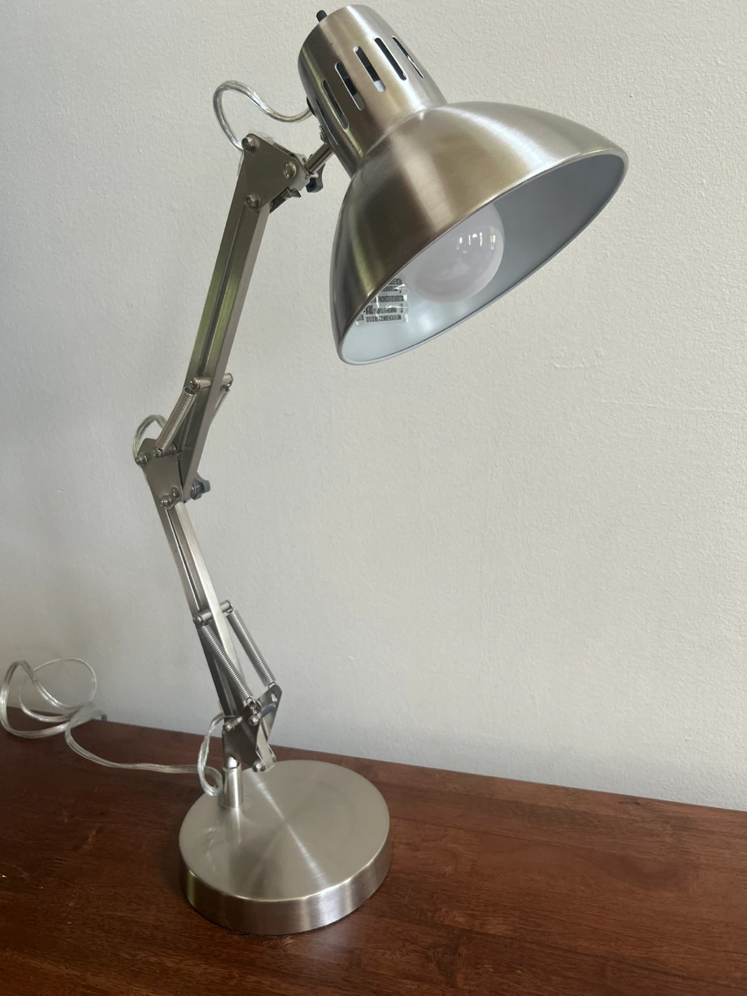 Adjustable Silver Desk Lamp - photo 2