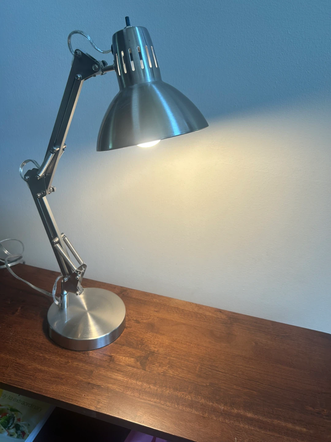 Adjustable Silver Desk Lamp - photo 4