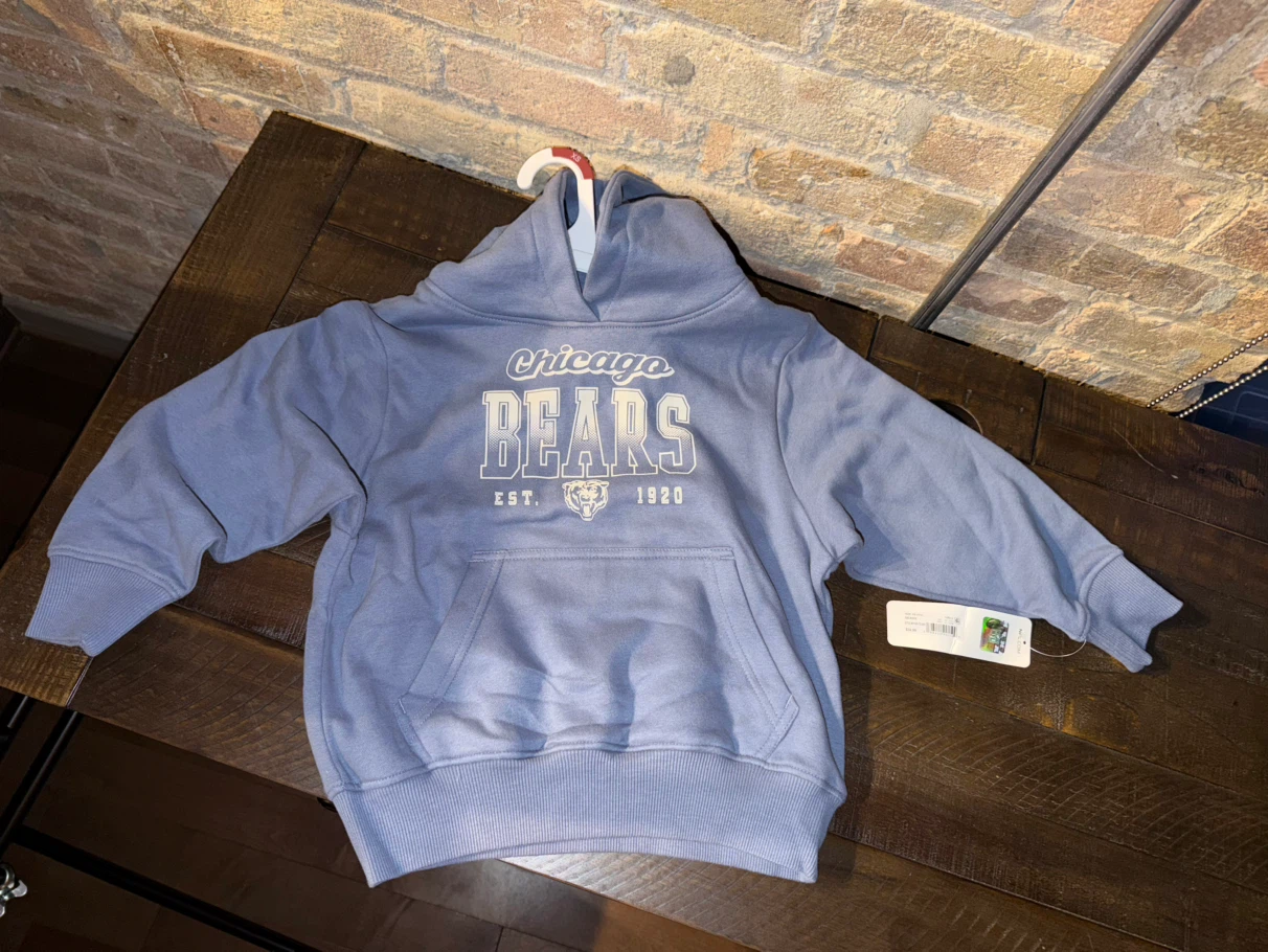 NFL Team Apparel Chicago Bears Hoodie Size XS (4/5)