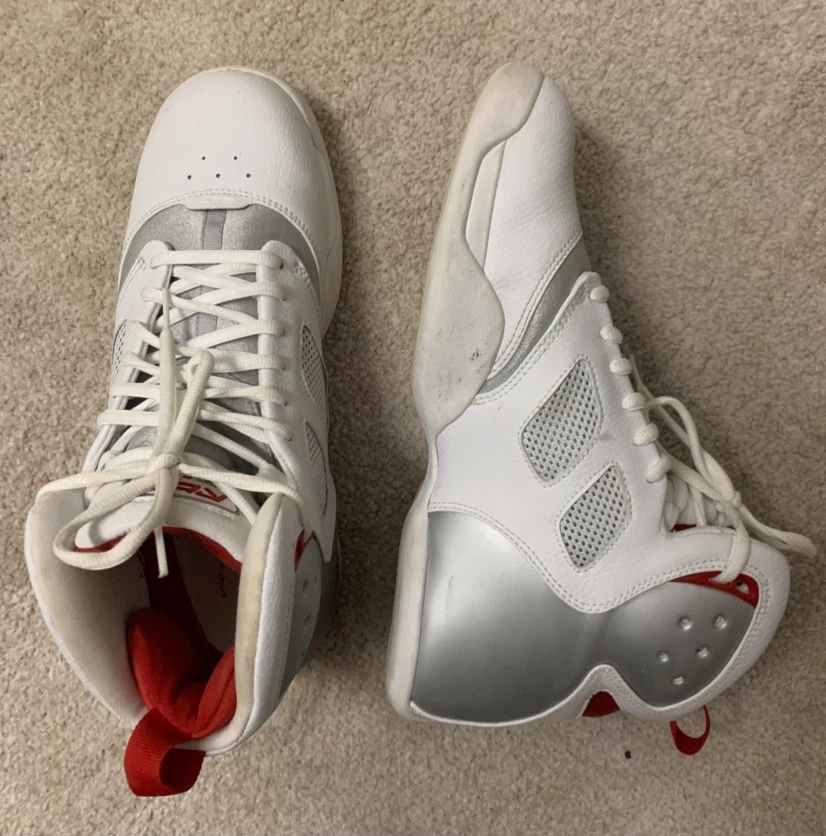 Reebok White/Silver High-Top Sneakers - photo 5