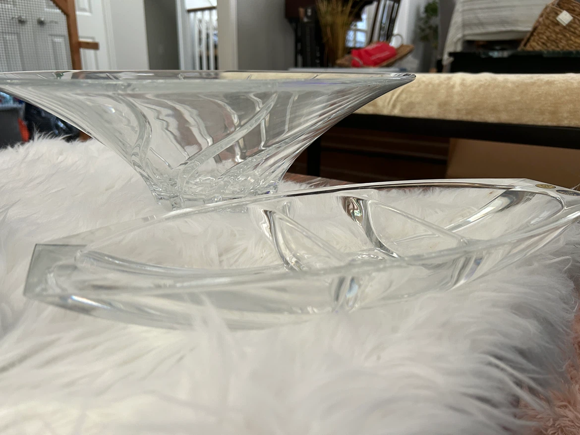 Bohemia Crystal 3-Section Serving Dish