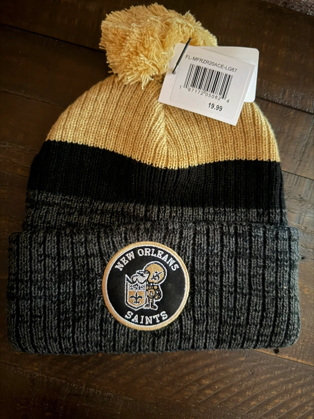 New Orleans Saints Knit Pom Beanie