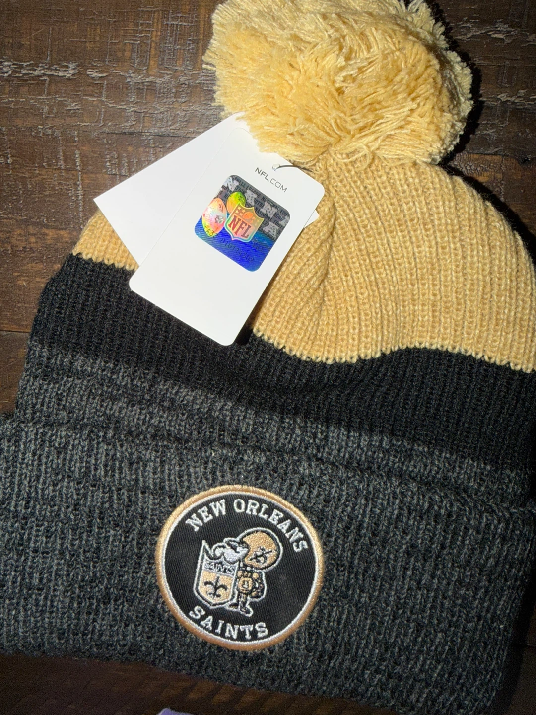 New Orleans Saints Knit Pom Beanie - photo 3