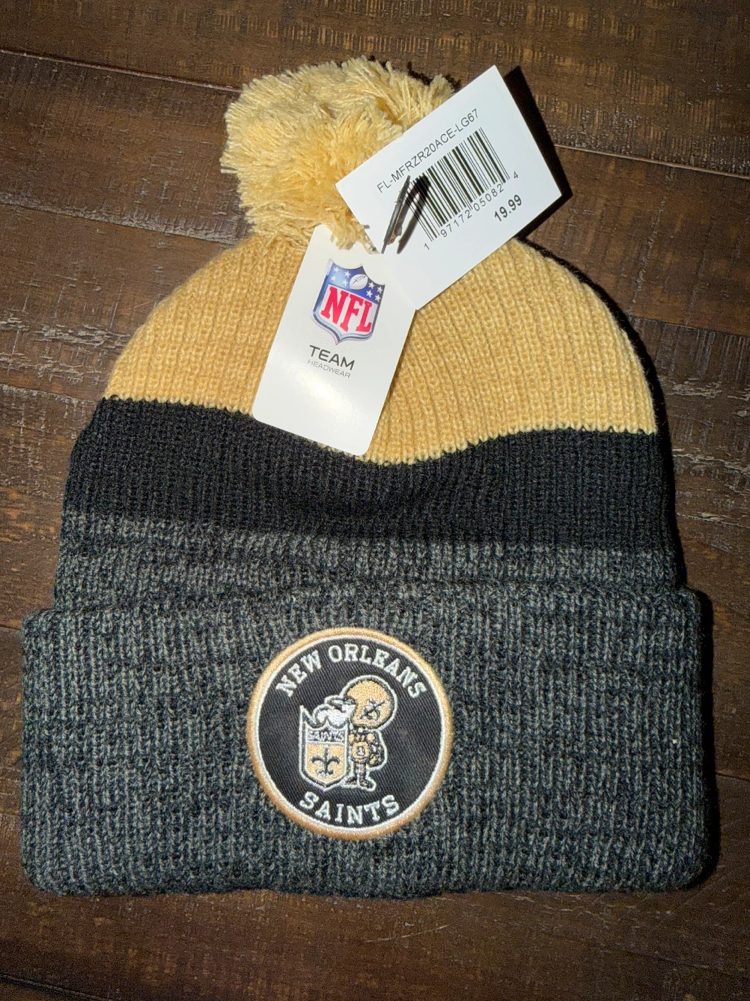 New Orleans Saints Knit Pom Beanie - photo 4