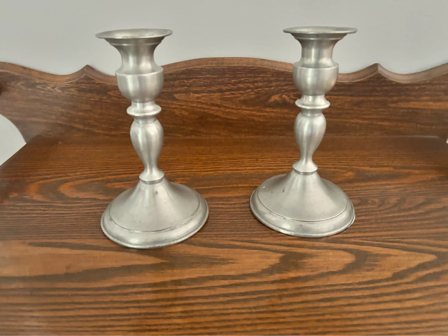 Leonardi Genuine Pewter Weighted Candlesticks - photo 2