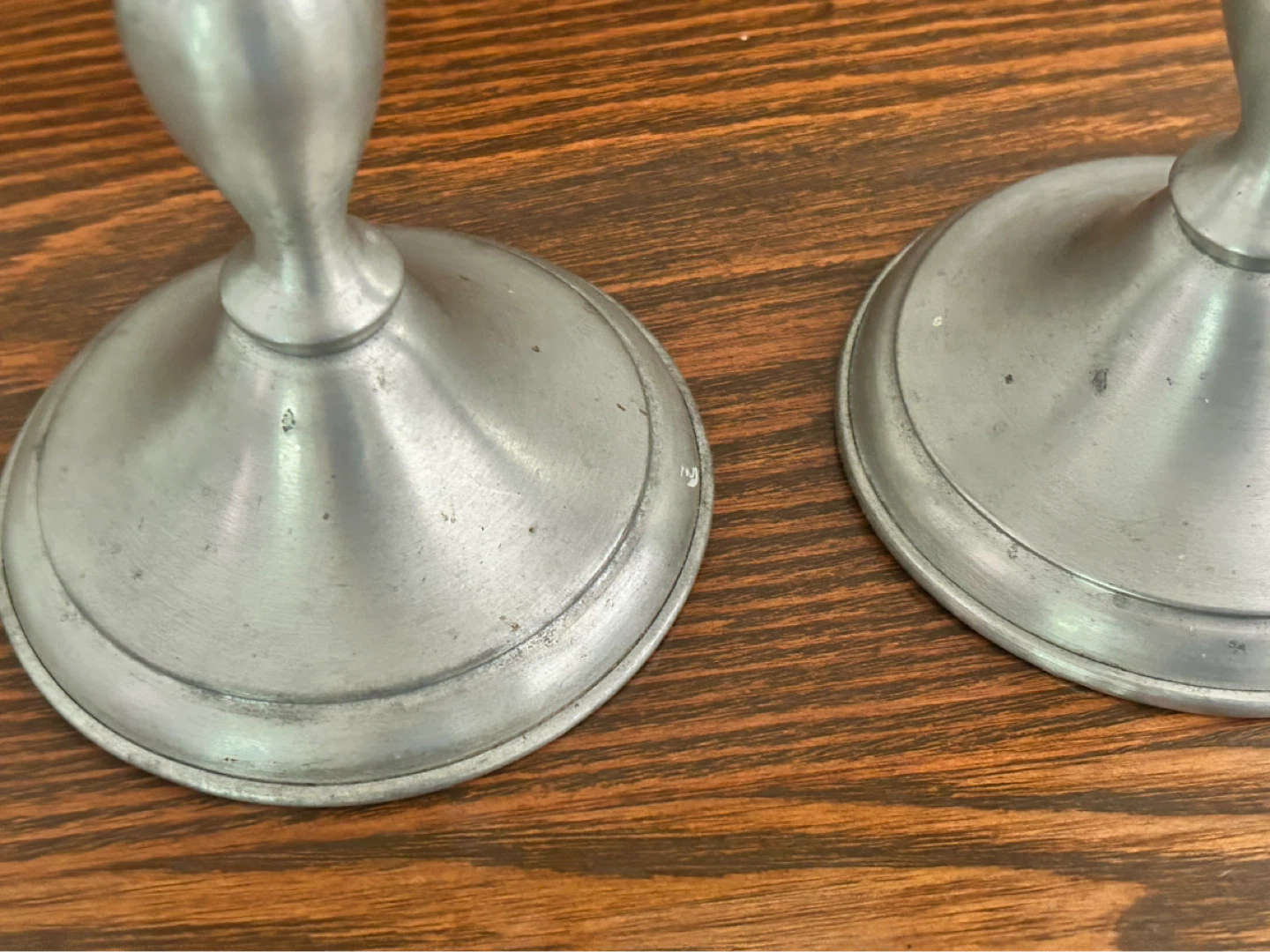 Leonardi Genuine Pewter Weighted Candlesticks - photo 5