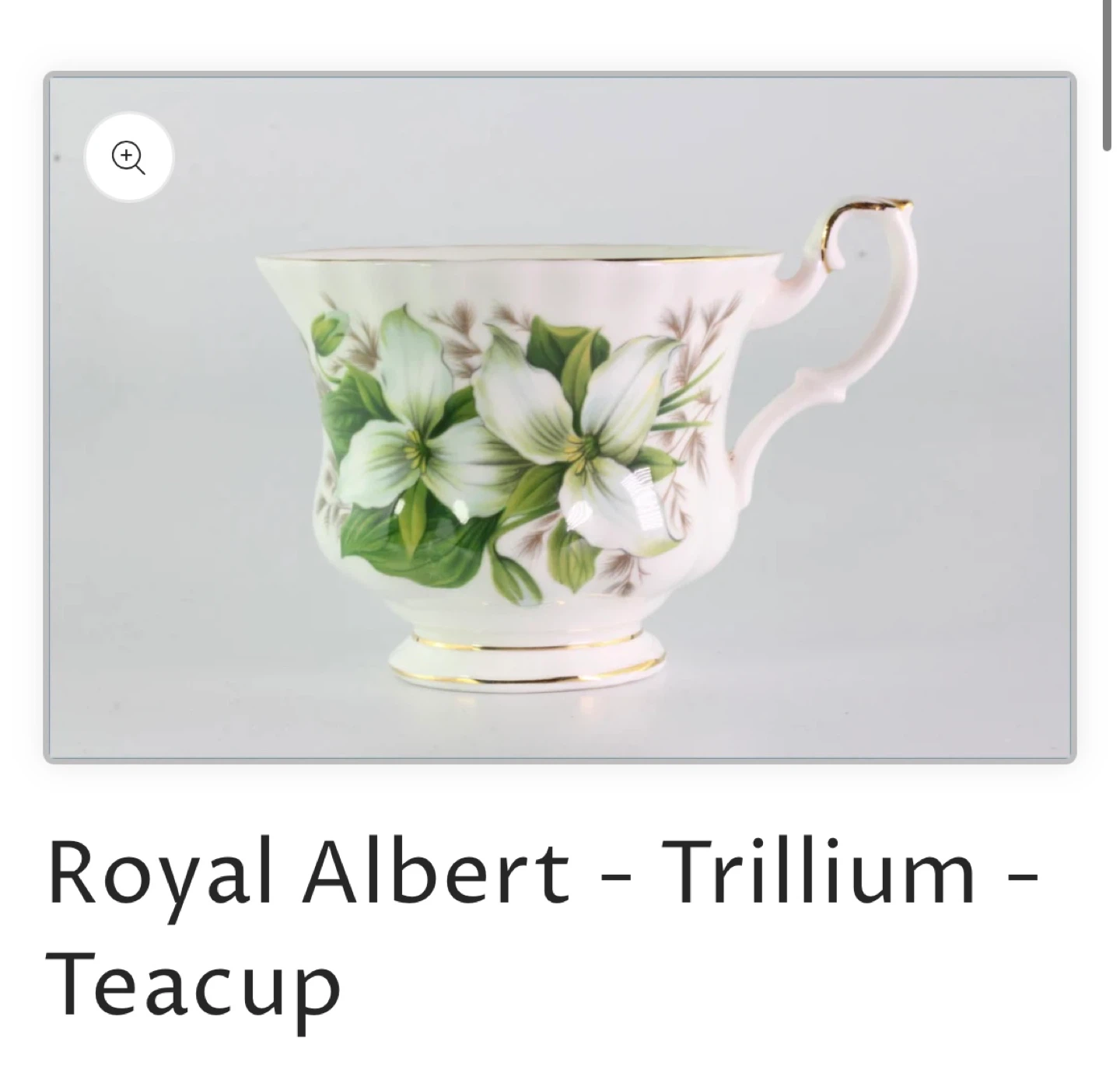 Vintage Royal Albert Bone China England Trillium Tea Cup
