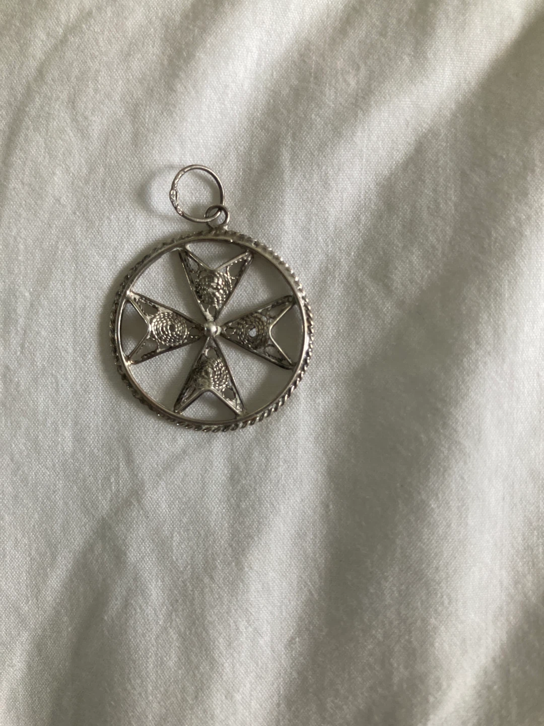 Sterling Silver Maltese Cross Pendant