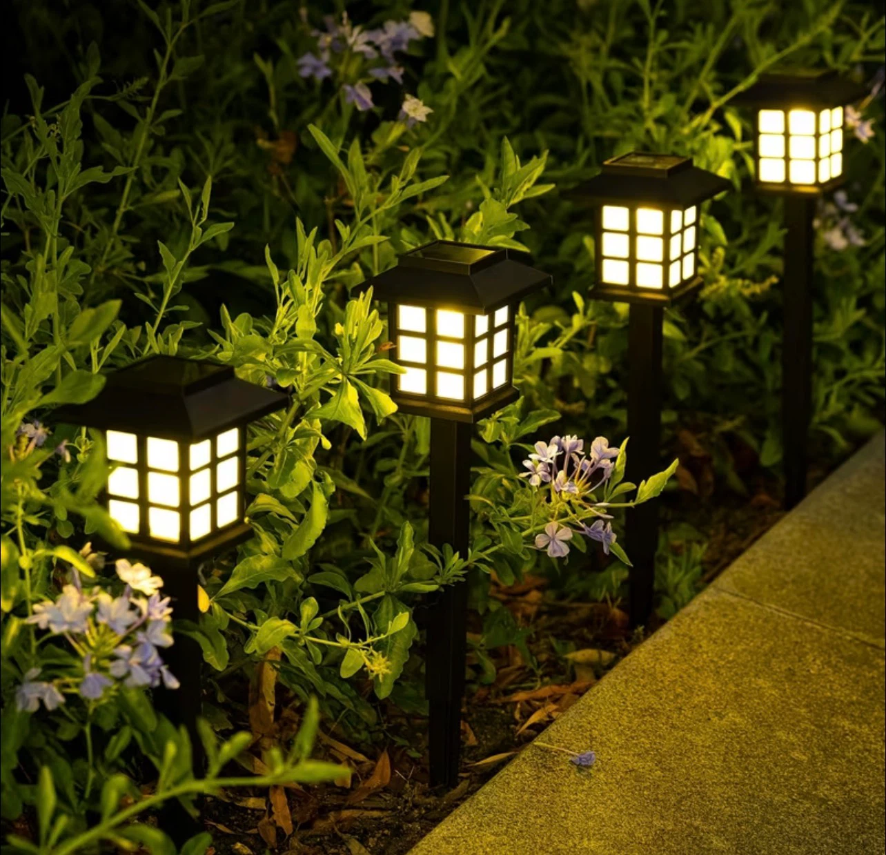 6 Pack Solar Pathway Lights（yellow） - photo 3