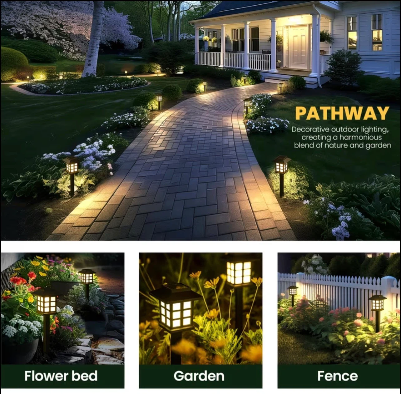 6 Pack Solar Pathway Lights（yellow） - photo 4