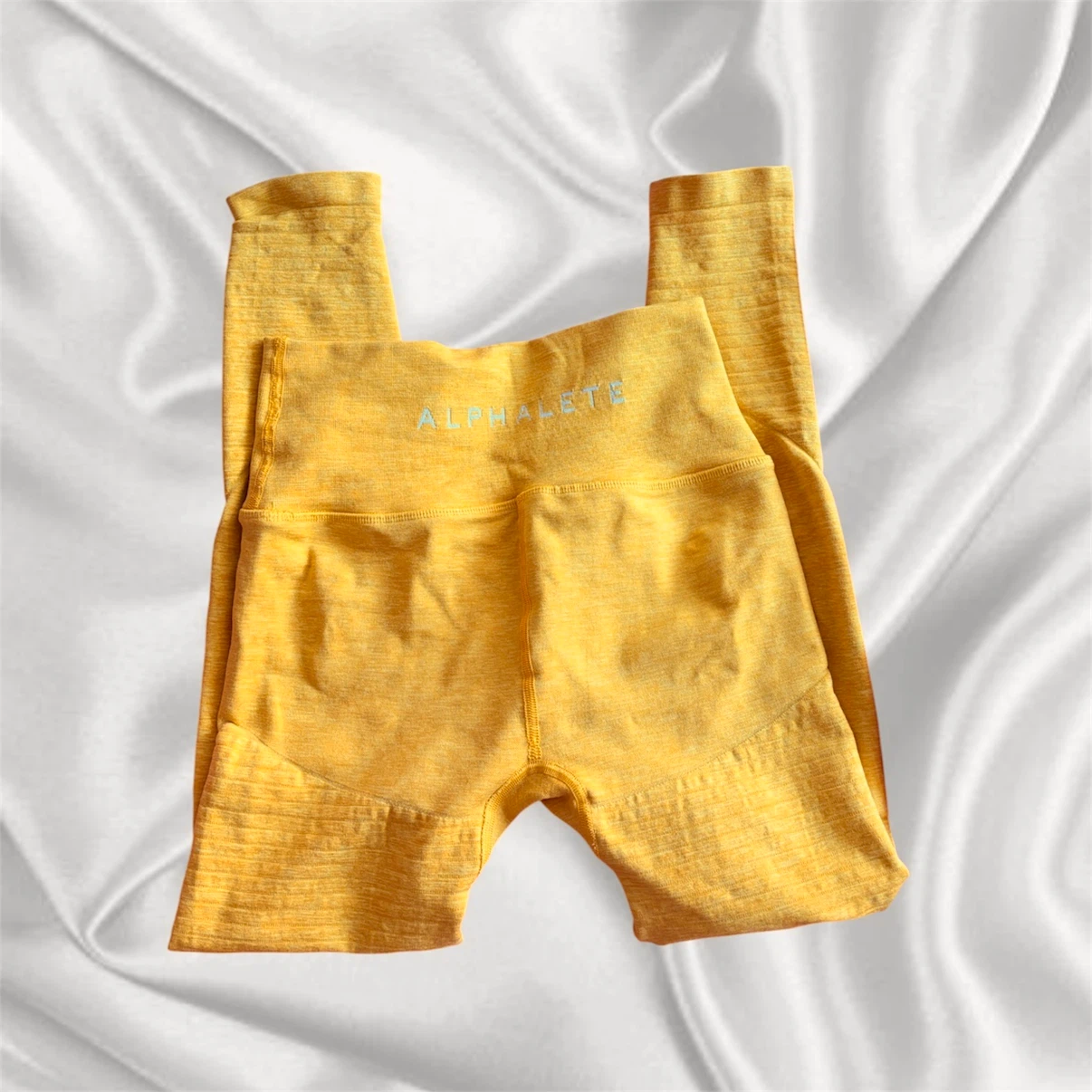 Alphalete Revival R6 Yellow High-Waisted Leggings Size Medium - photo 3