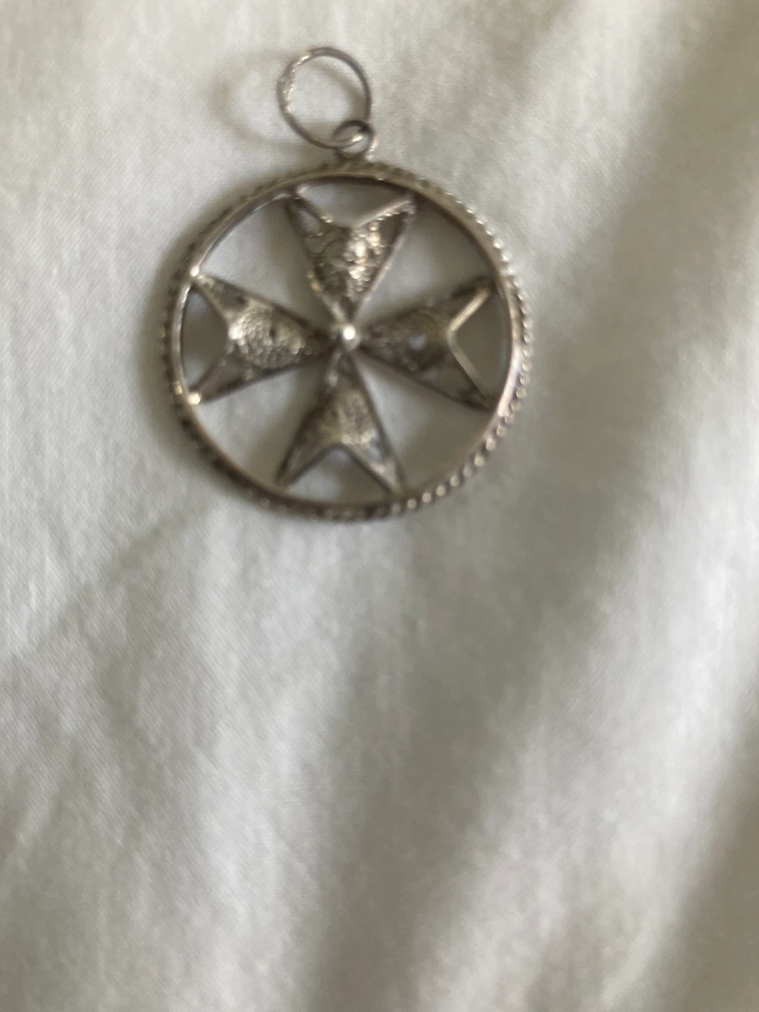 Sterling Silver Maltese Cross Pendant - photo 2