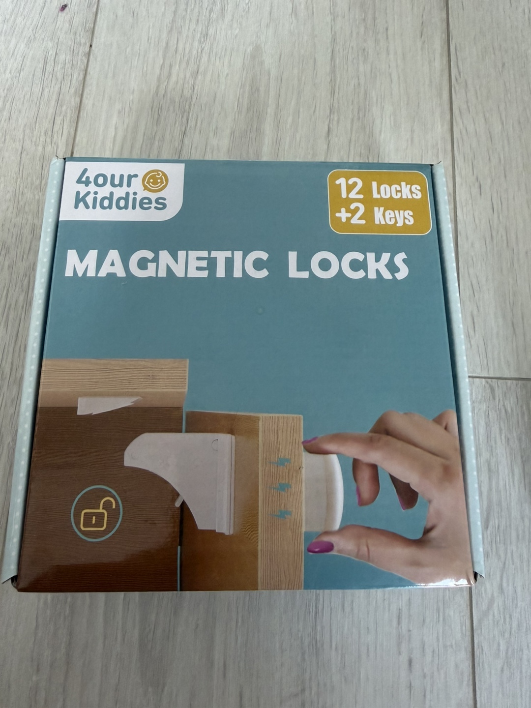 4our Kiddies Magnetic Locks - 10 Locks + 2 Keys