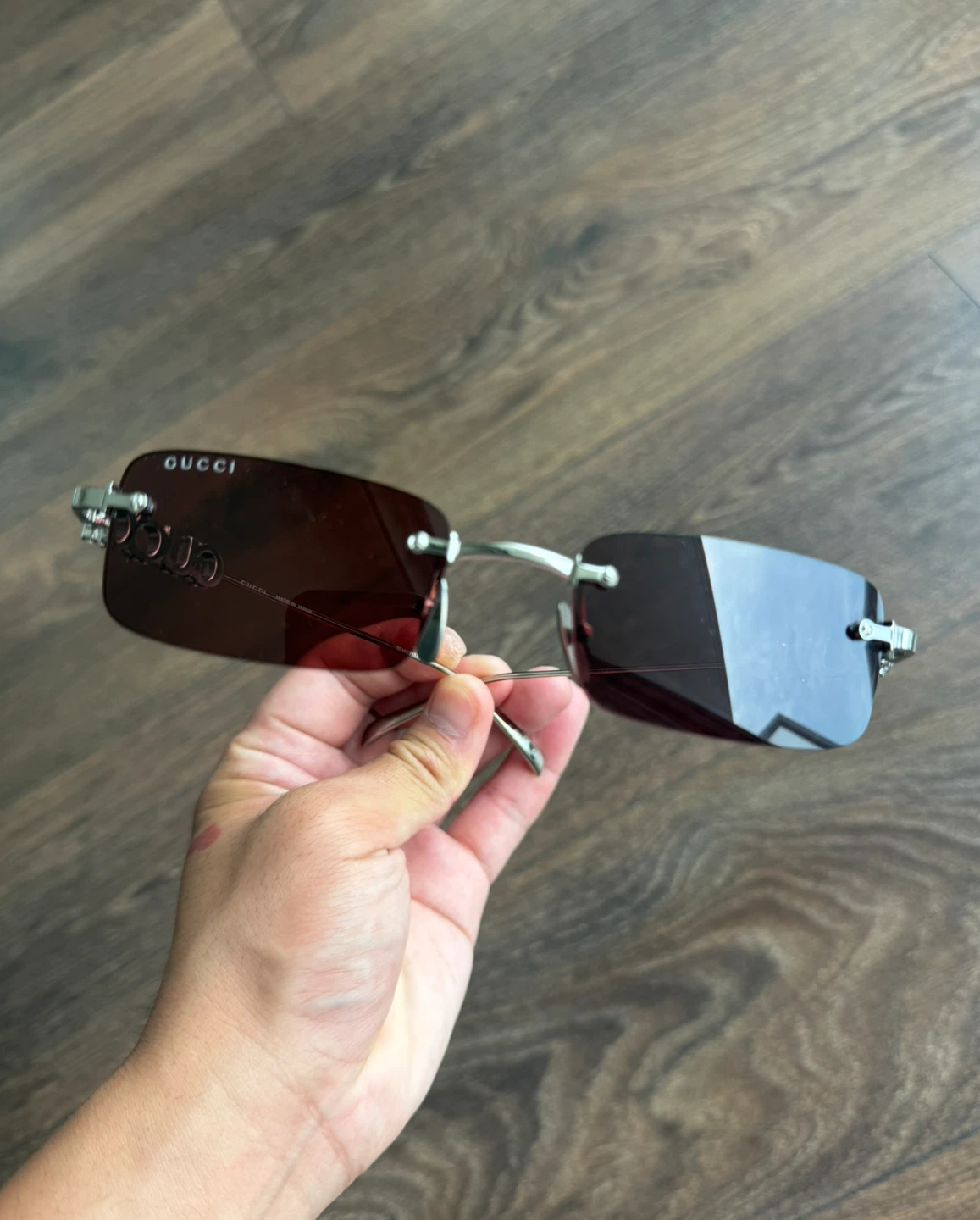 Authentic Gucci Rimless Sunglasses