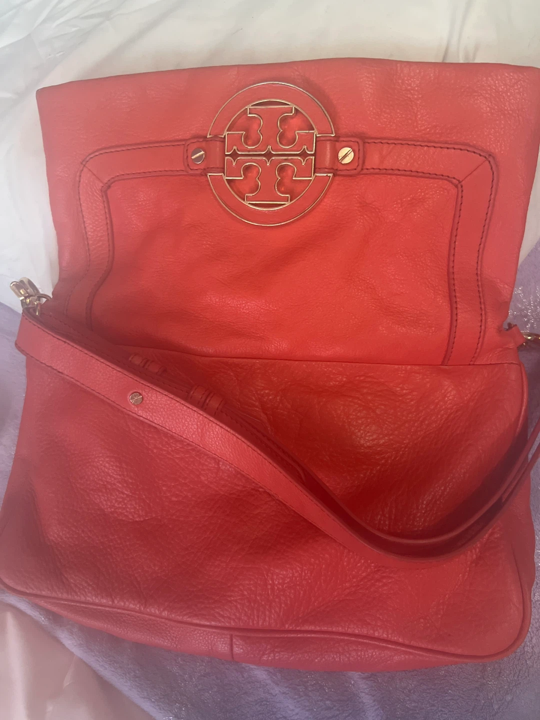 Tory Burch Orange Leather Shoulder Bag - photo 3