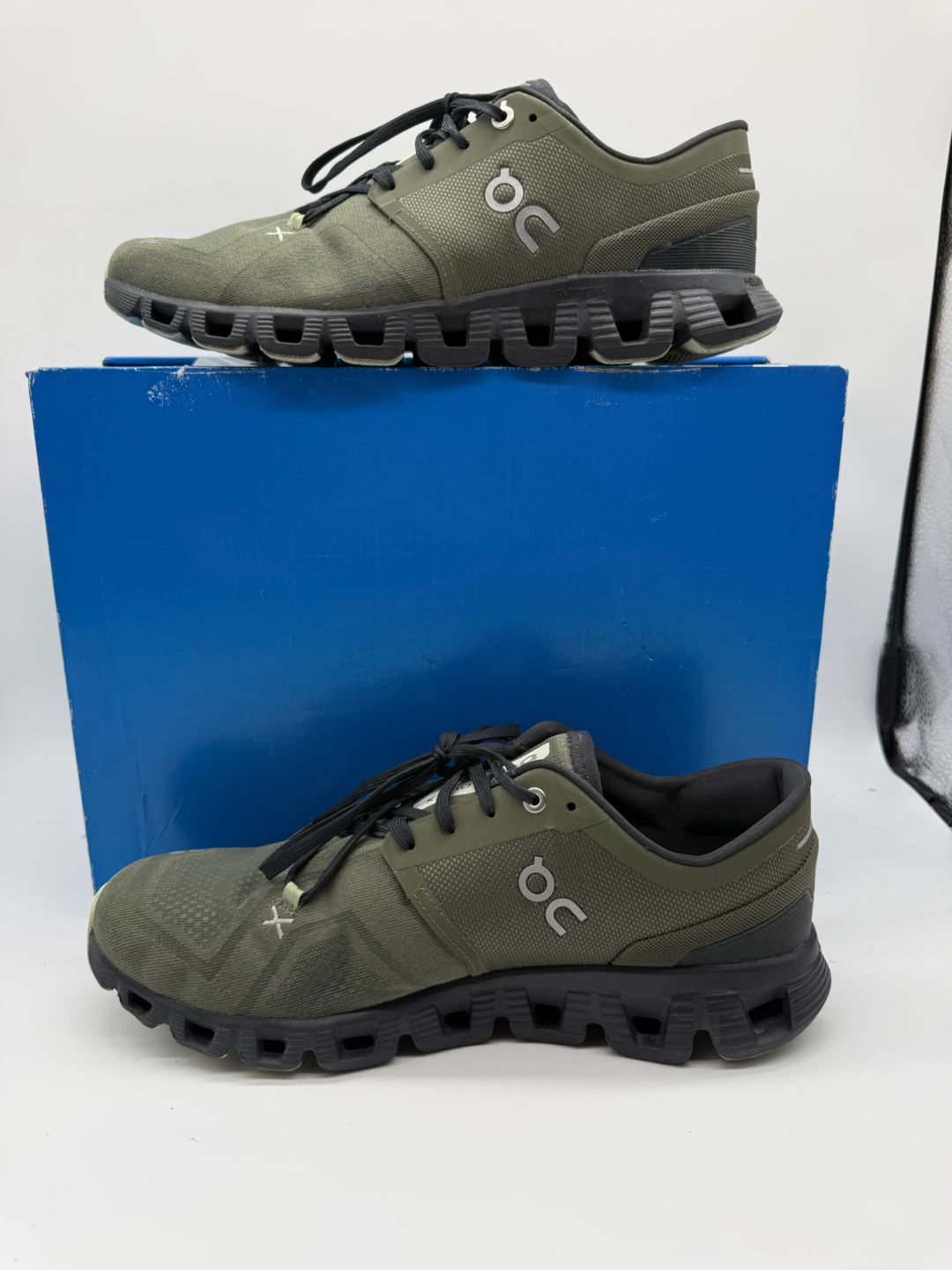 On Cloud X 3 Olive Reseda Men’s Athletic Running Shoes Sz US 9,5