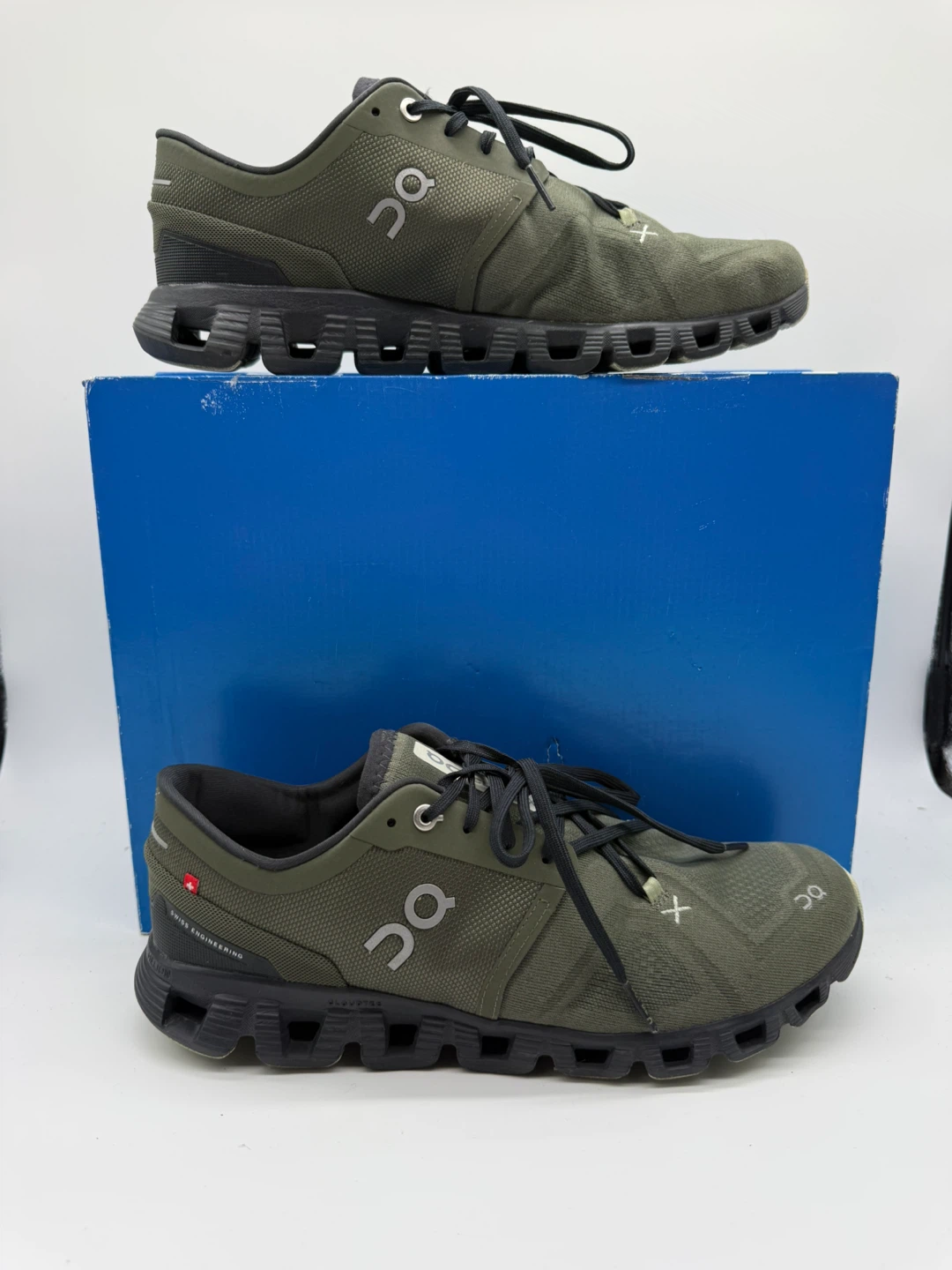 On Cloud X 3 Olive Reseda Men’s Athletic Running Shoes Sz US 9,5 - photo 2