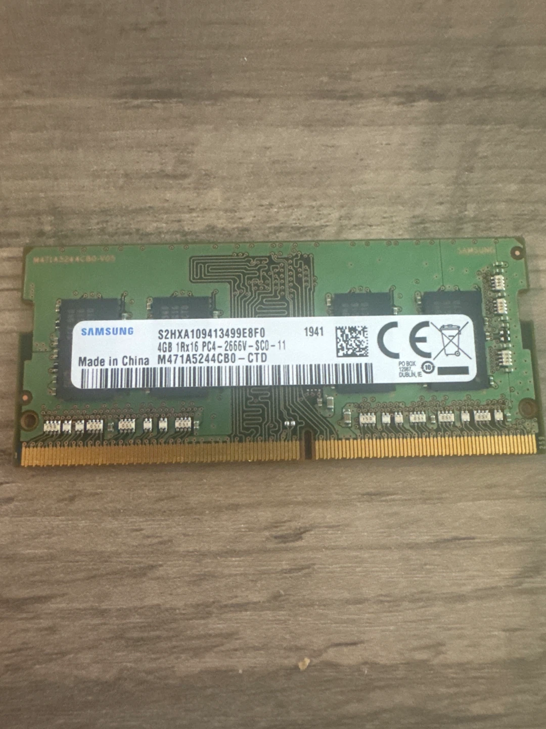 Samsung 4GB DDR4 SODIMM RAM