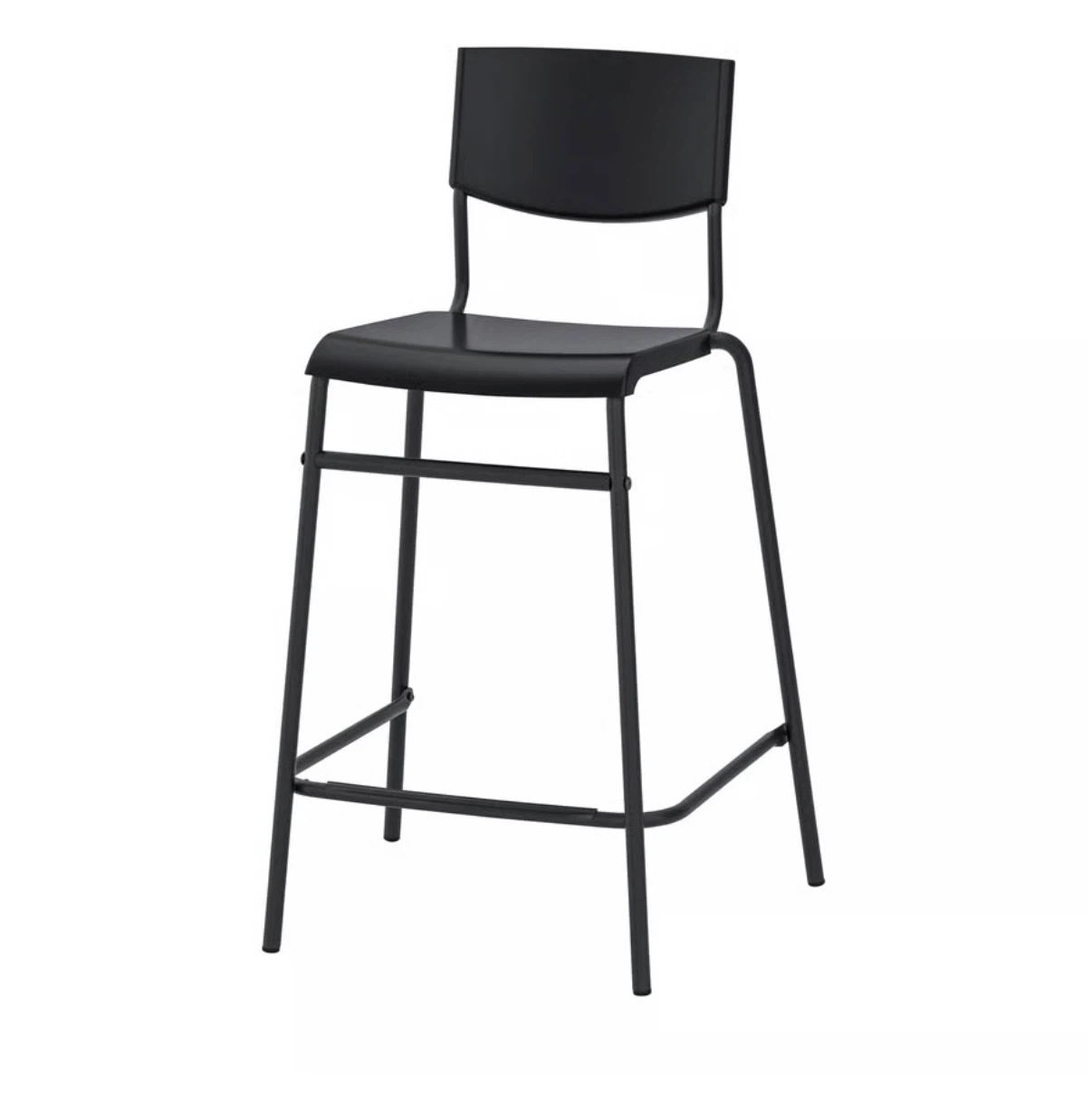 IKEA Black Metal Bar Stool