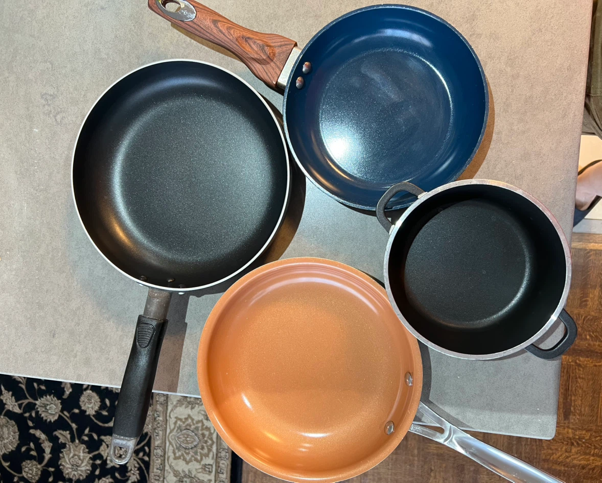 Assorted Frying Pans and Pot