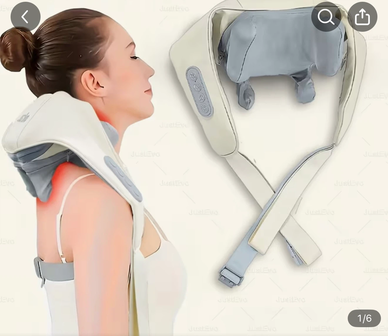 ZOLAZOK Shiatsu Neck Massager with Heat
