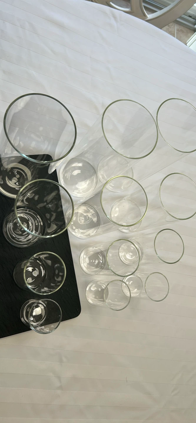 Set of 12 Hurricane | Cylinder Glass Vases - photo 4