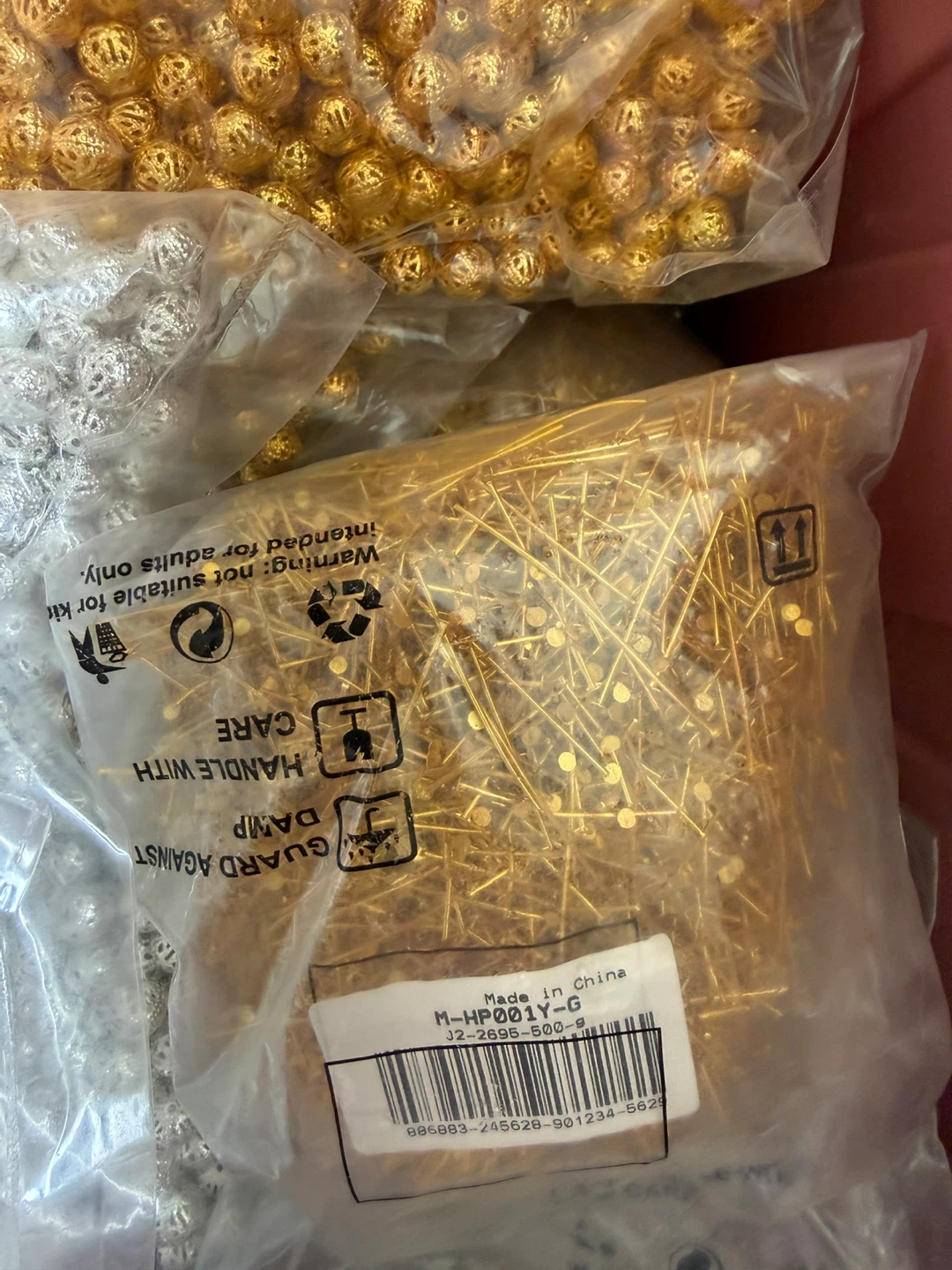 Assorted Craft Beads and Pins