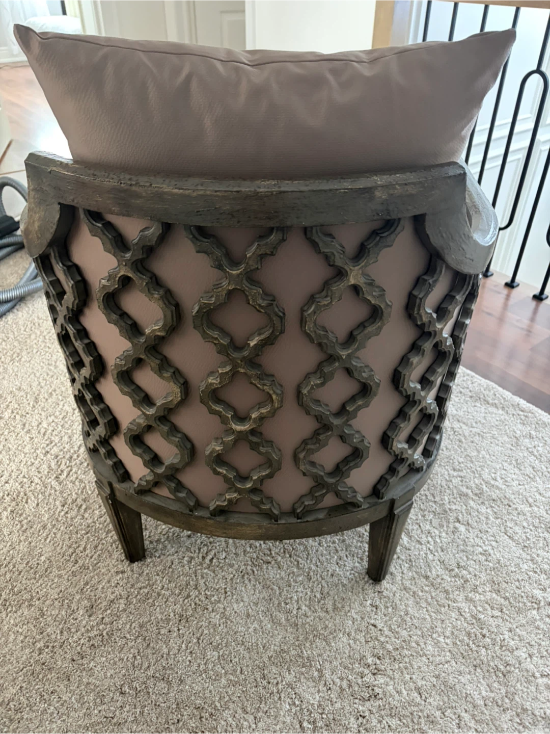 Accent Chair with Decorative Back - photo 2